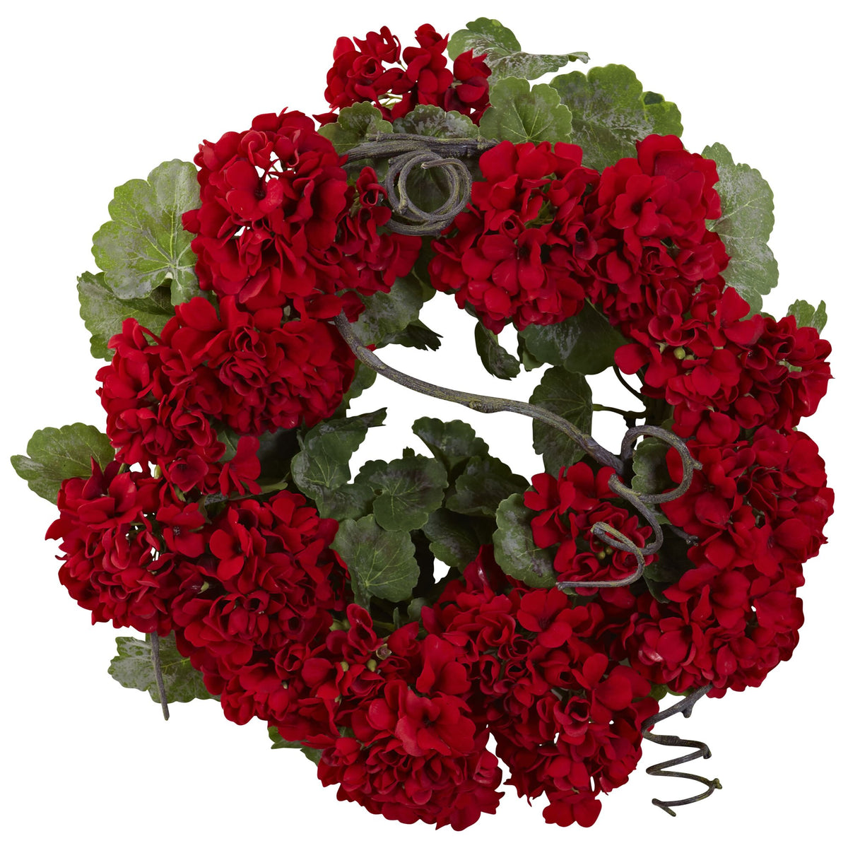 The Charleston 17" English Geranium Botanical Wreath