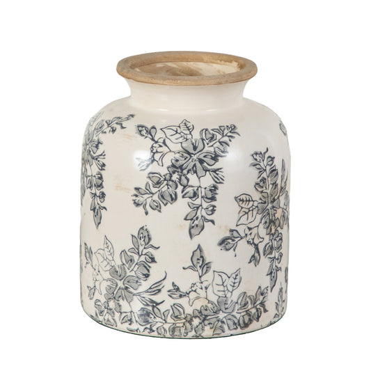 The Florentine 7.5" Stone Glazed Ceramic Urn