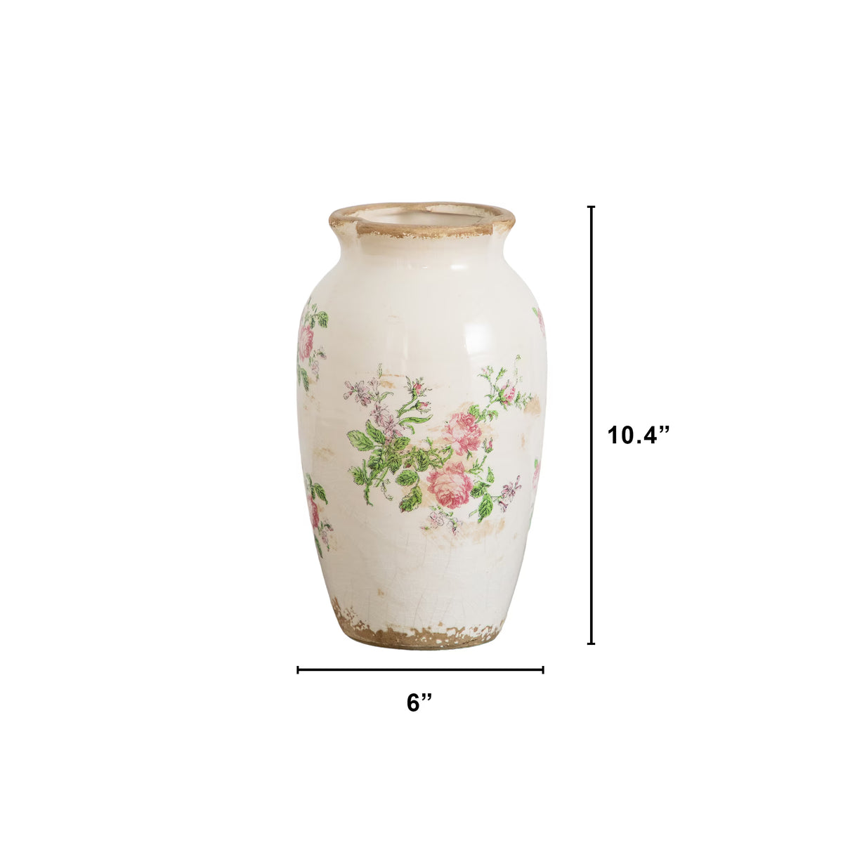 The Florentine 10" Hand-Finished Ceramic Urn