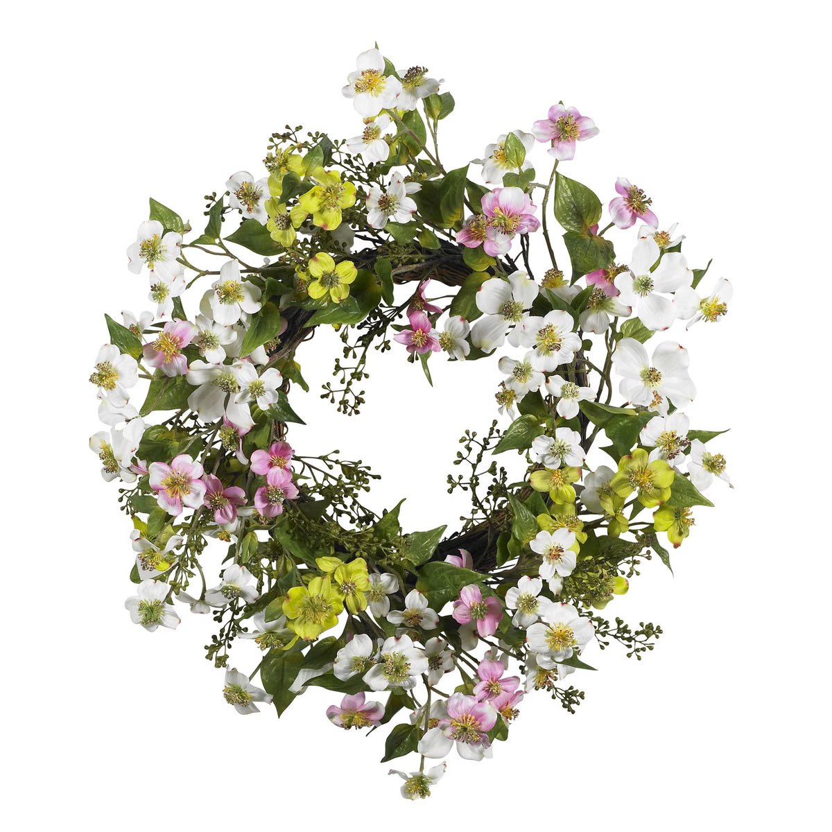 The Savannah 20" Natural Dogwood Botanical Wreath