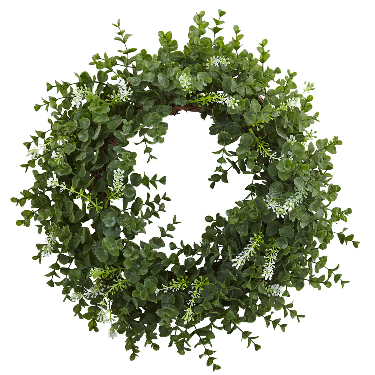 The Sonoma 18" Double-Ring Silver Dollar Eucalyptus Wreath