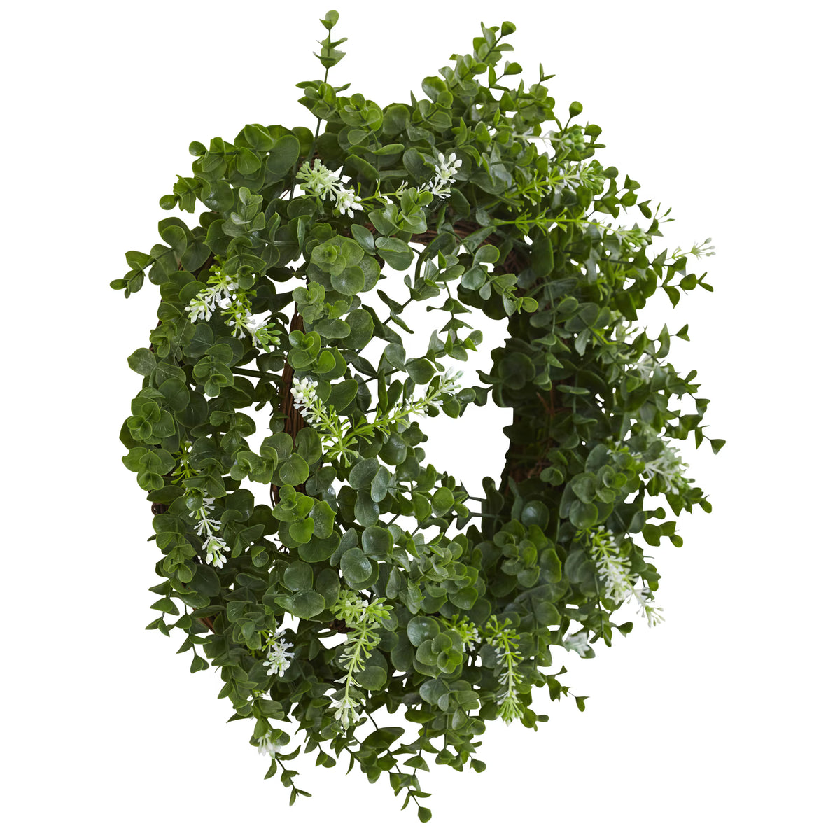 The Sonoma 18" Double-Ring Silver Dollar Eucalyptus Wreath