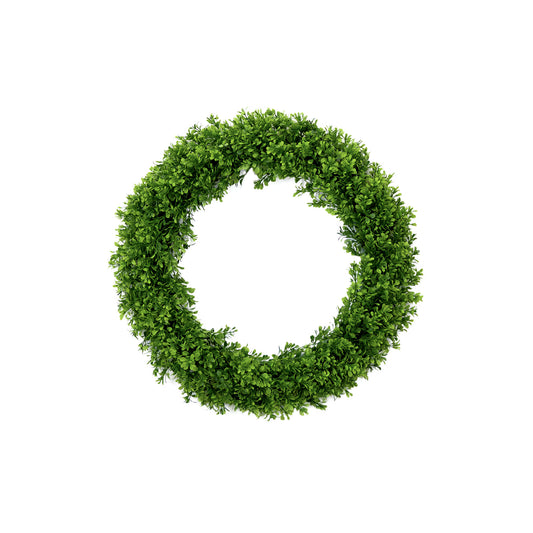 The Kensington 20" Architectural Preserved Boxwood Wreath