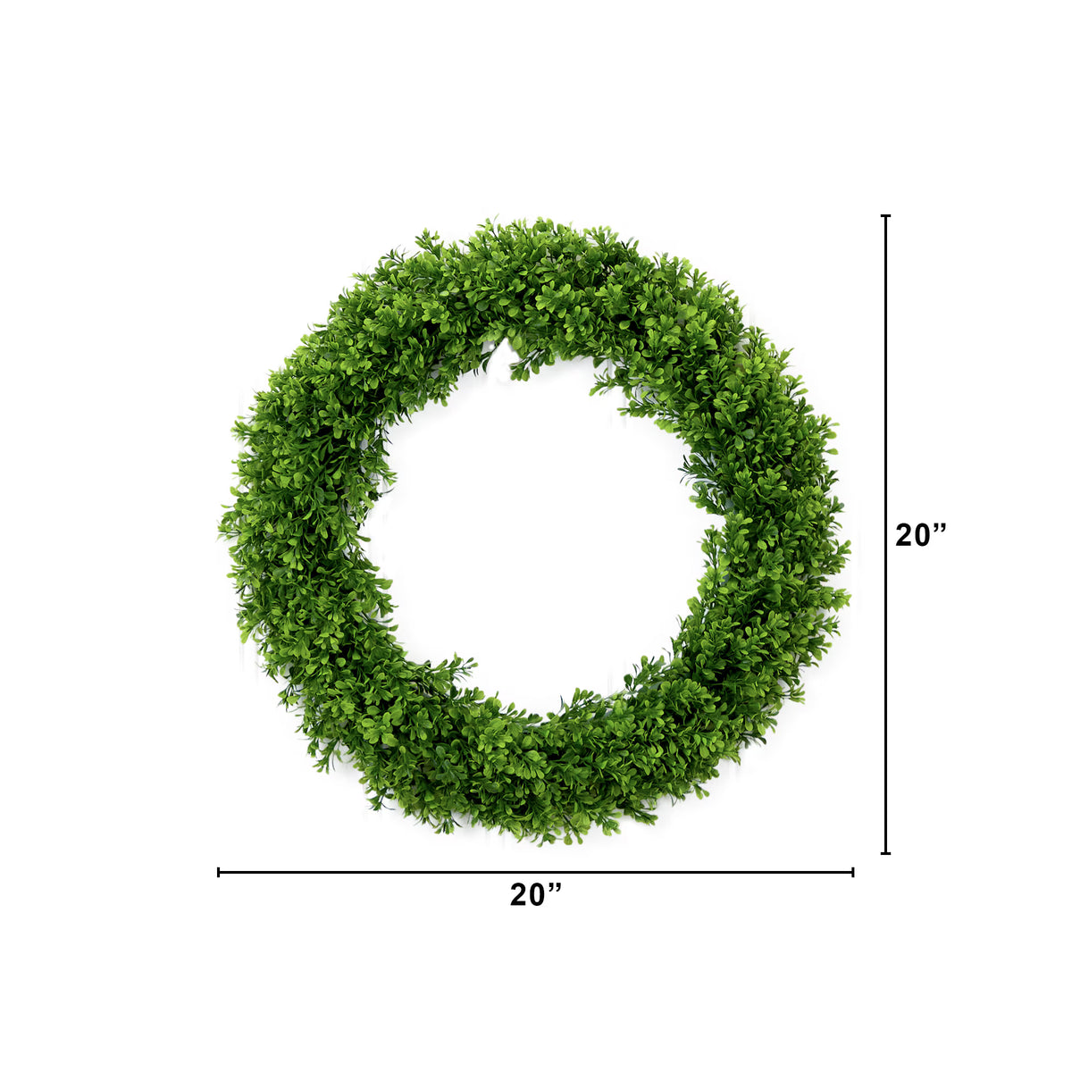 The Kensington 20" Architectural Preserved Boxwood Wreath