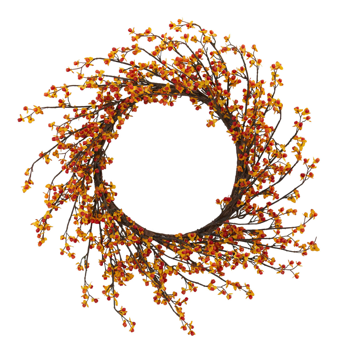 The Montauk 24" Bittersweet Natural Twig Wreath