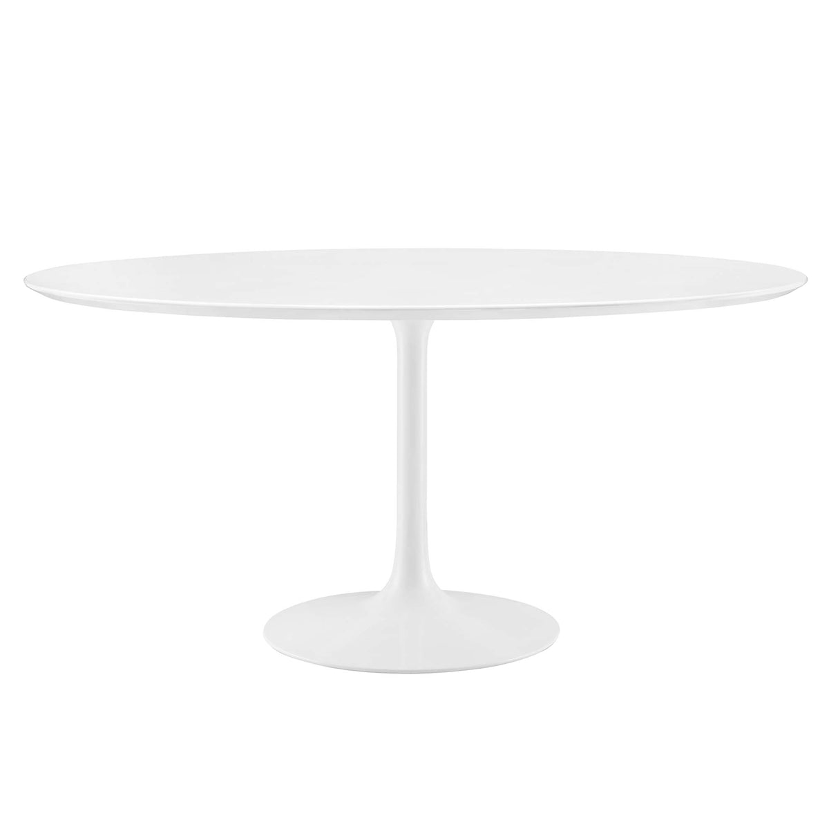 Lippa 60" Round Wood Dining Table - White
