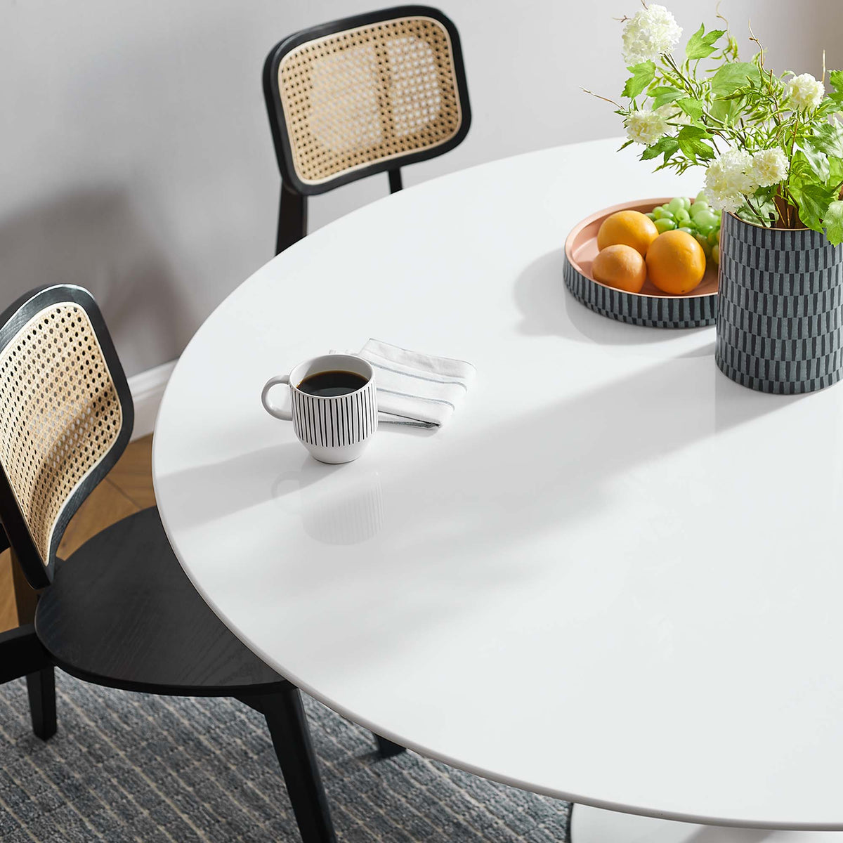 Lippa 60" Round Wood Dining Table - Additional View