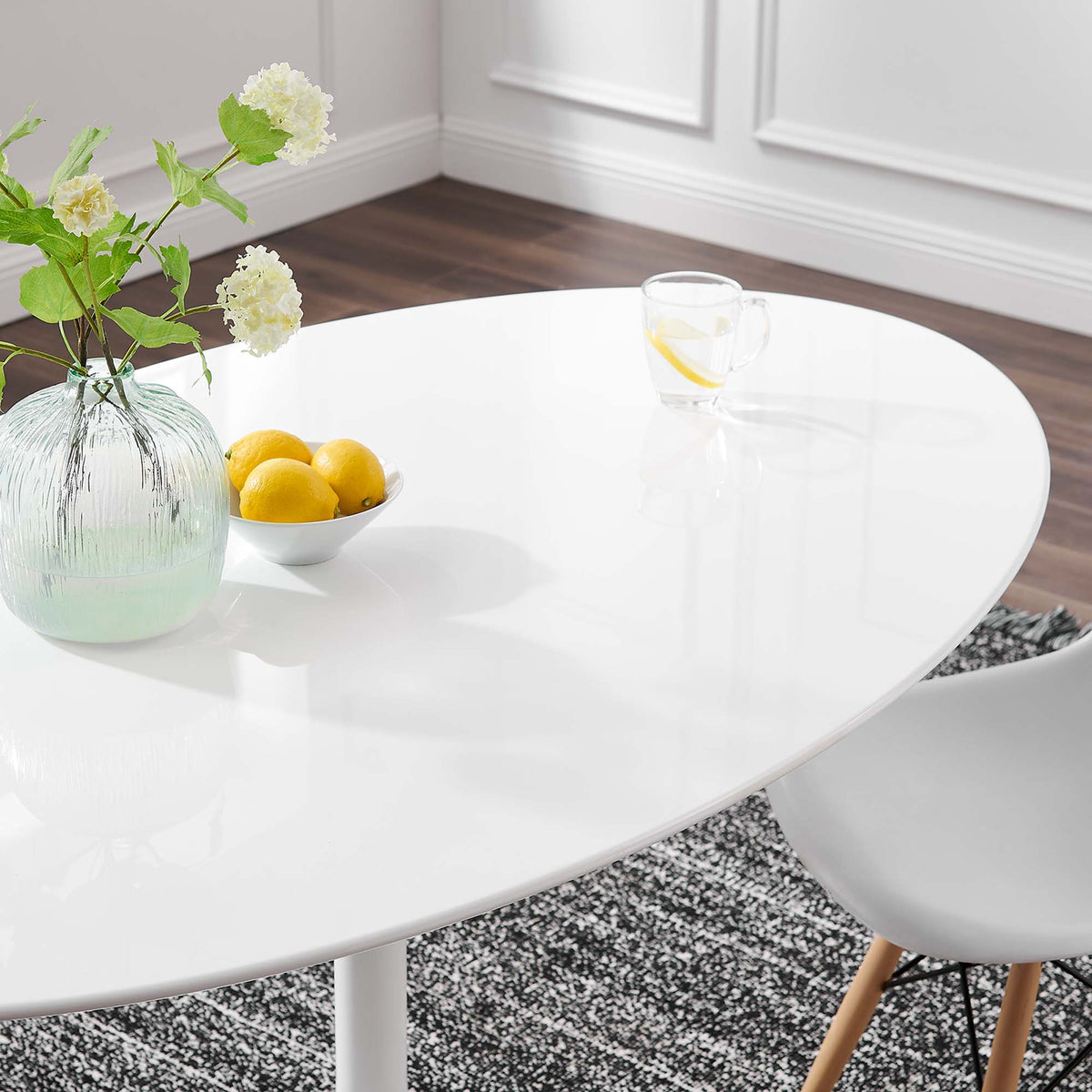 Lippa 60" Oval Wood Dining Table - Additional View