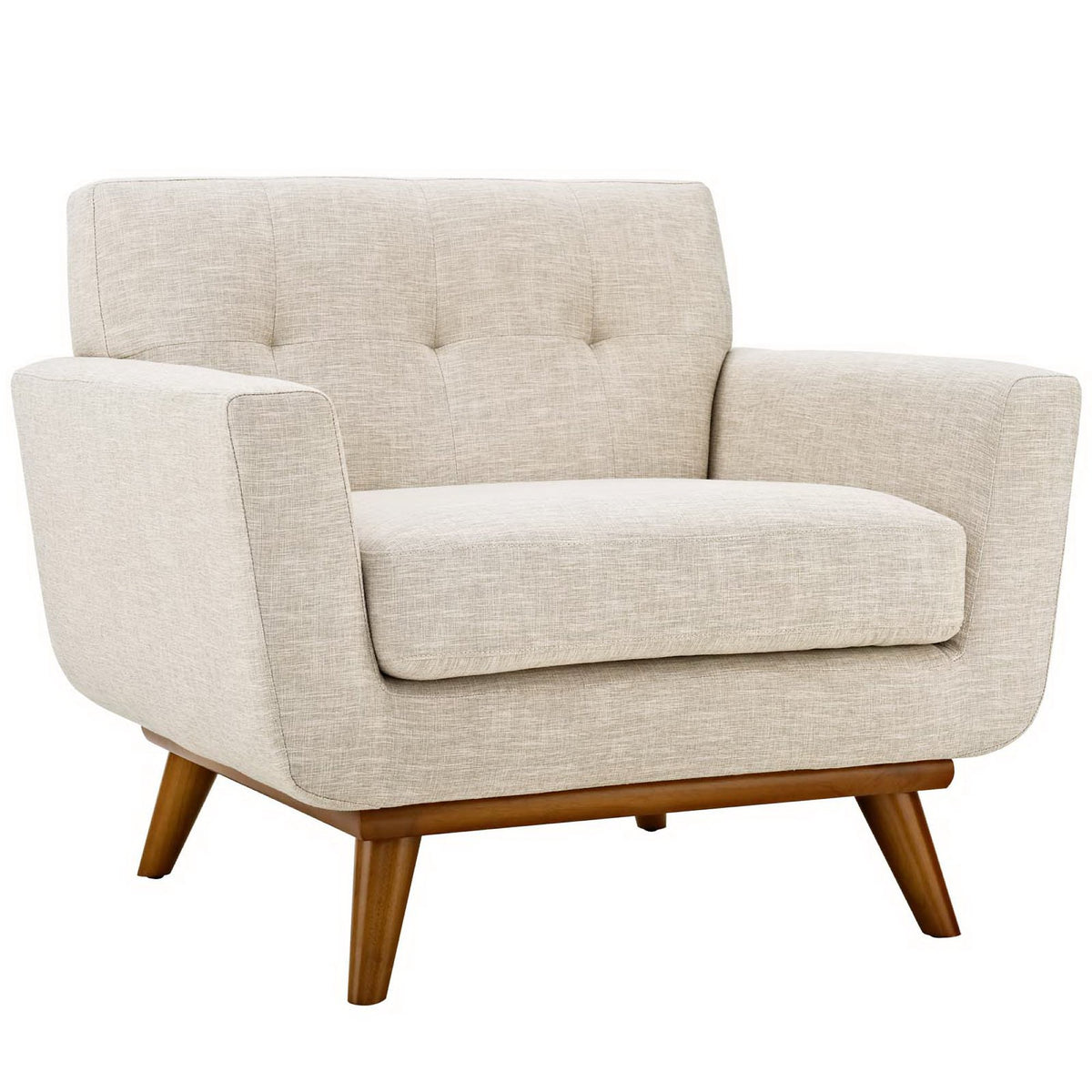 Engage Upholstered Fabric Armchair - Beige