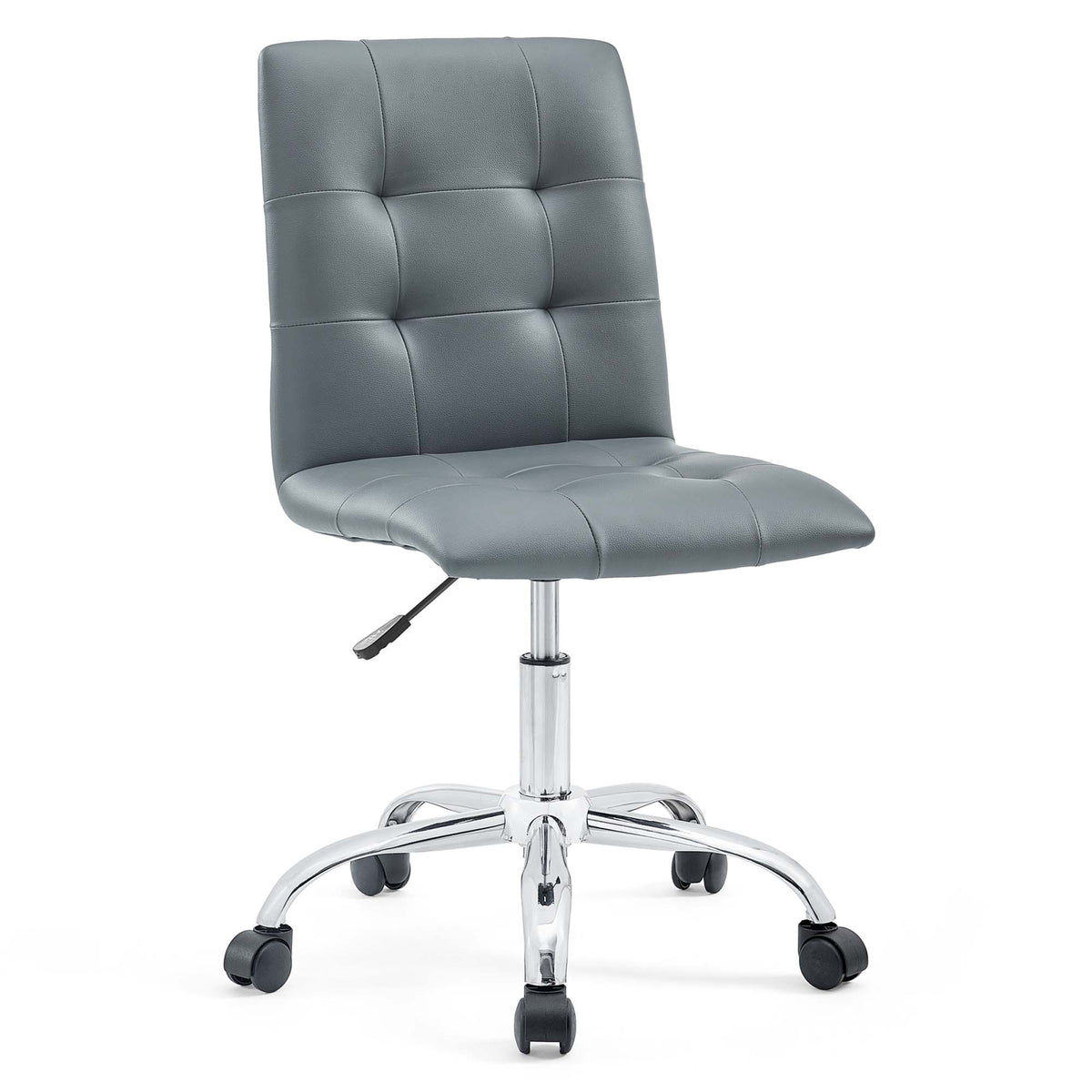 Prim Armless Mid Back Office Chair - Gray