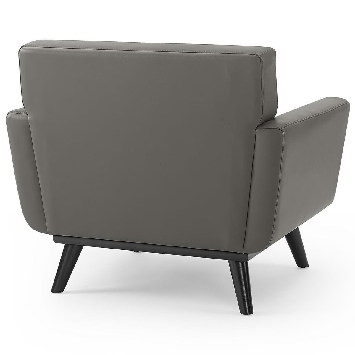 Engage Top-Grain Leather Living Room Lounge Accent Armchair - Additional View