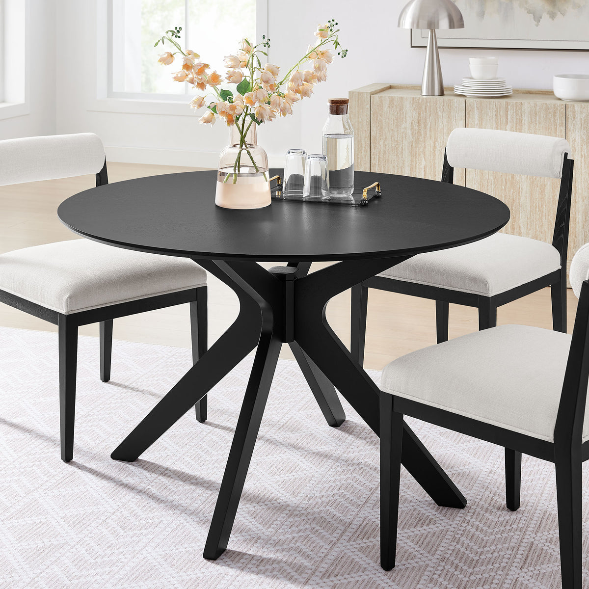 Crossroads 47" Round Wood Dining Table - Additional View
