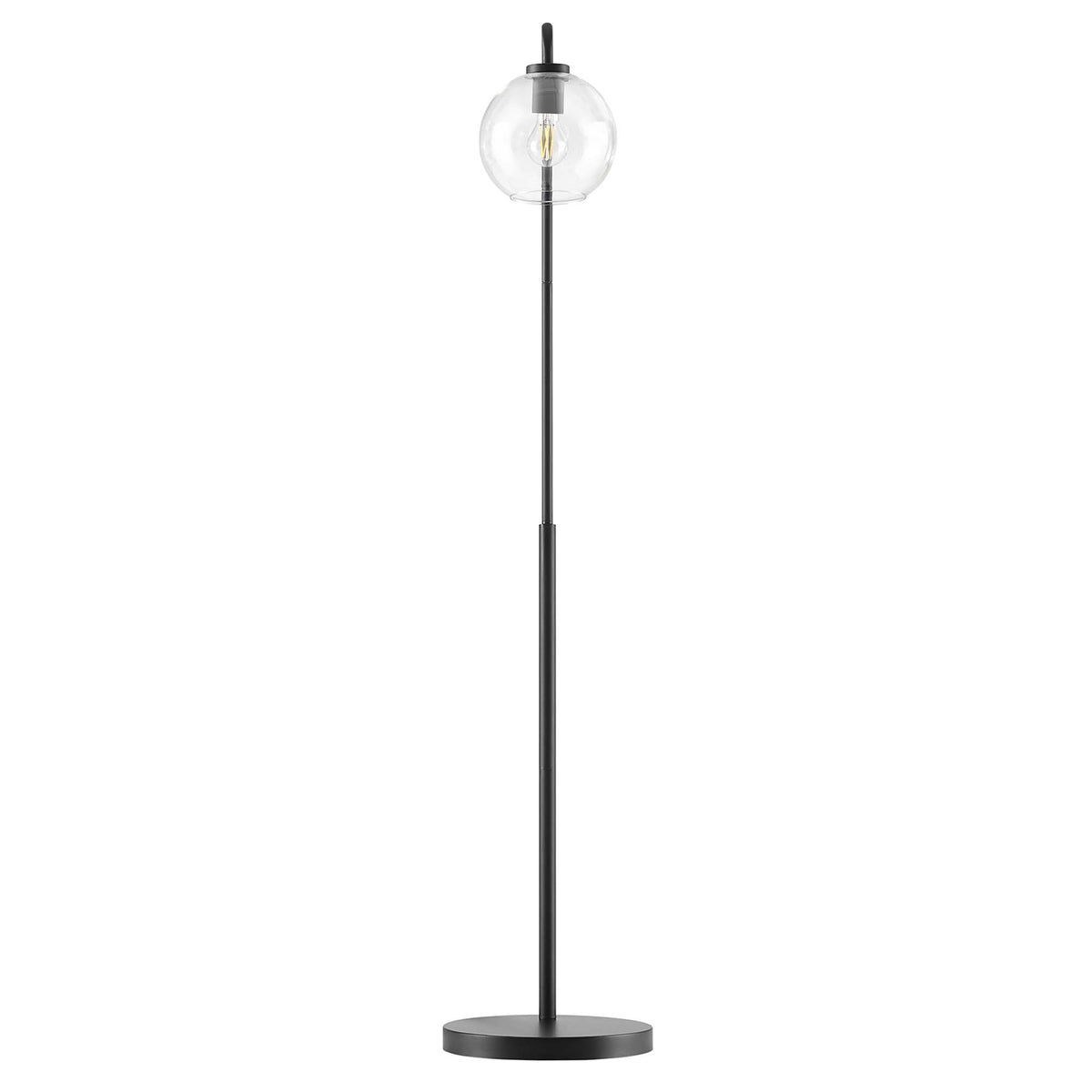 Silo Glass Globe Glass and Metal Floor Lamp - Additional View