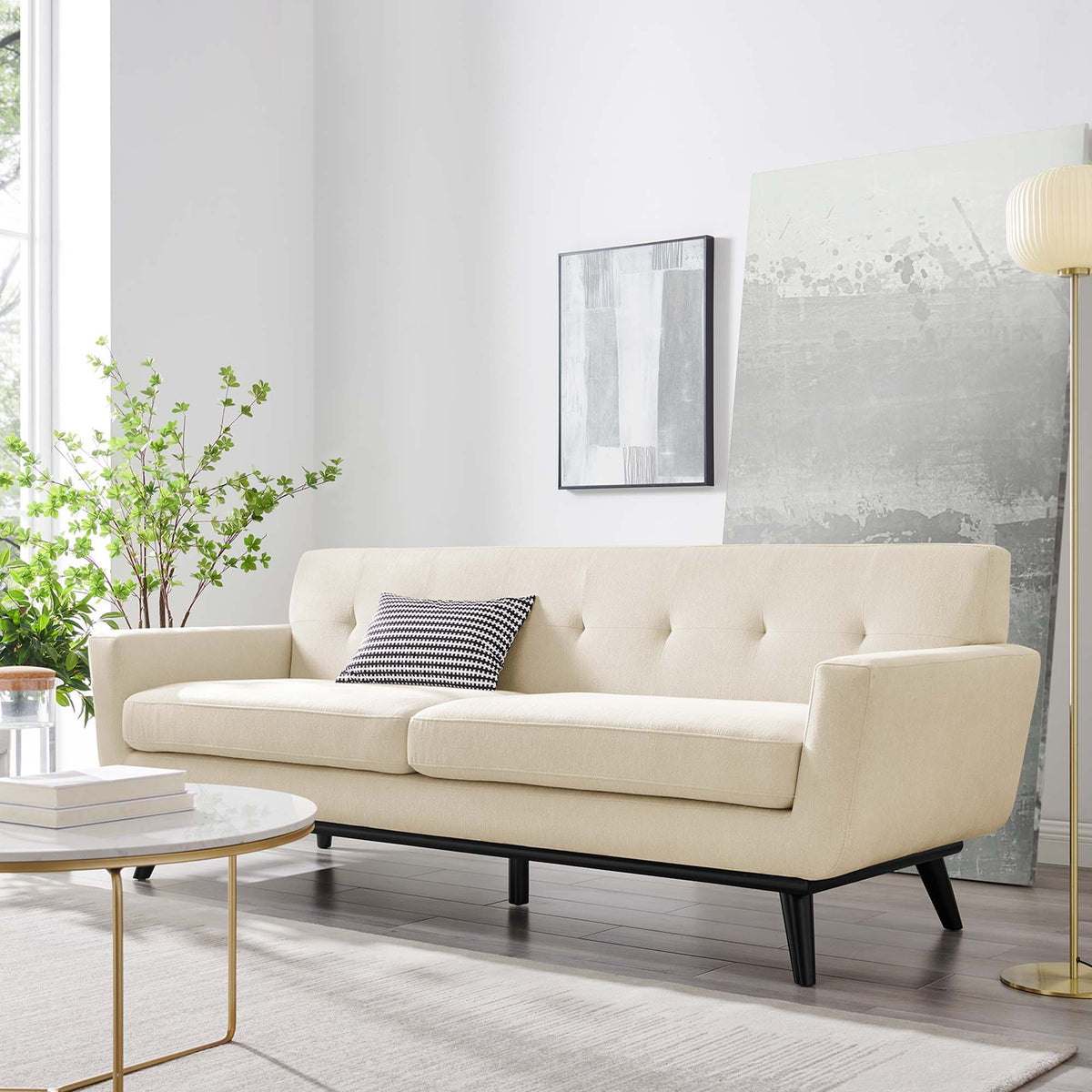Engage Herringbone Fabric Sofa - Additional View