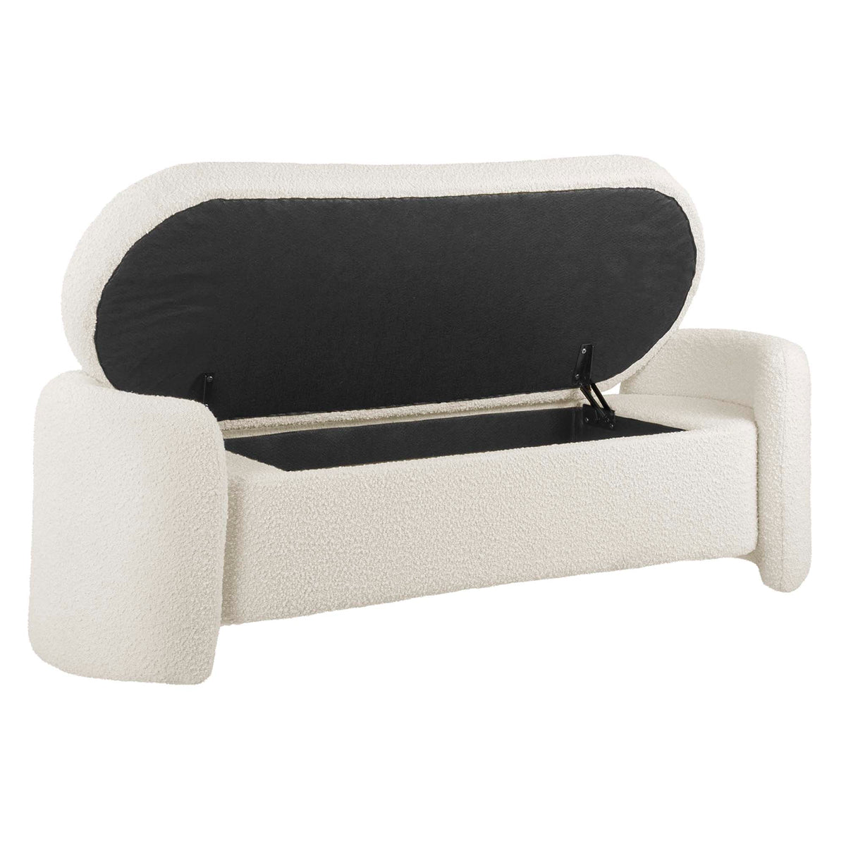 Nebula Boucle Upholstered Bench - Additional View