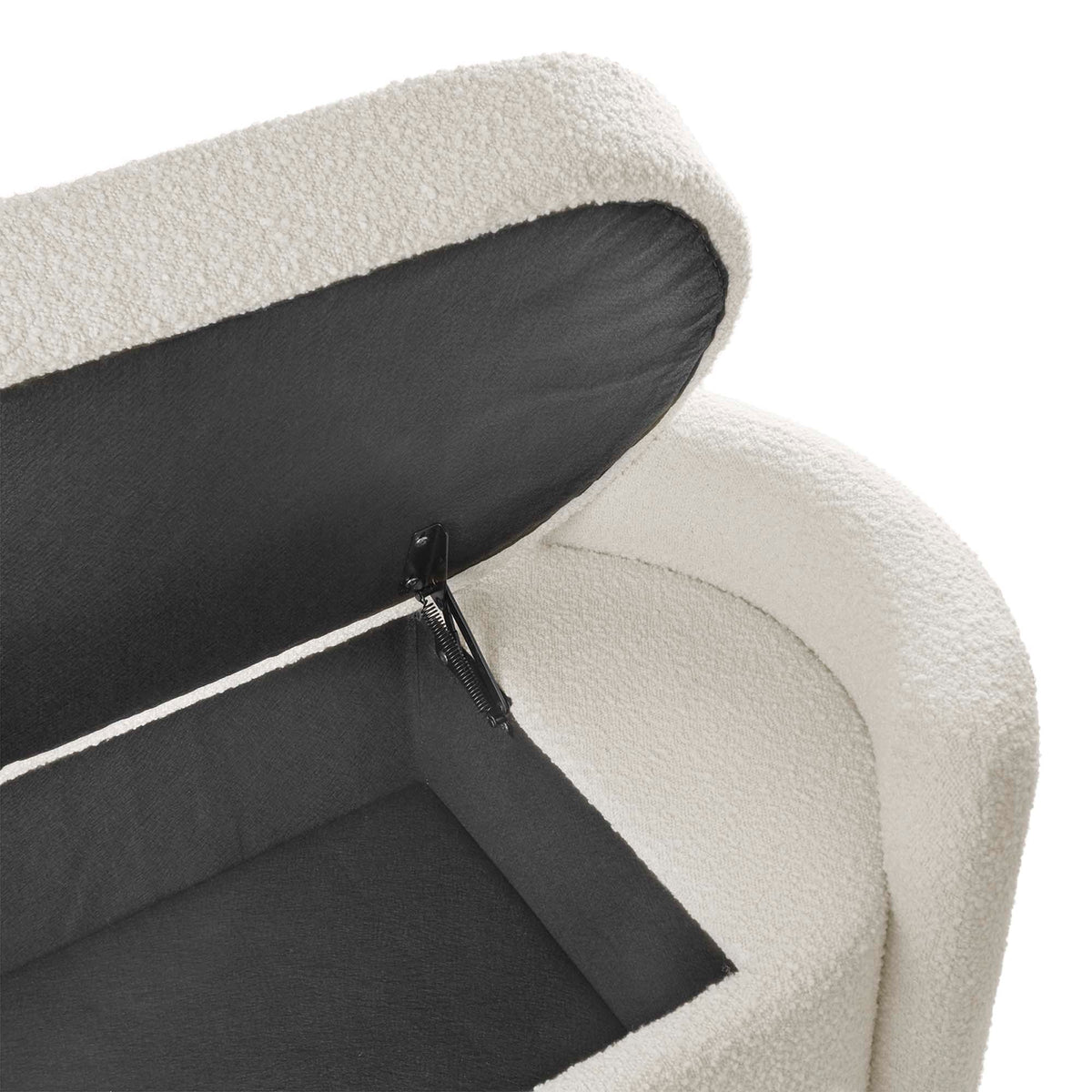 Nebula Boucle Upholstered Bench - Additional View