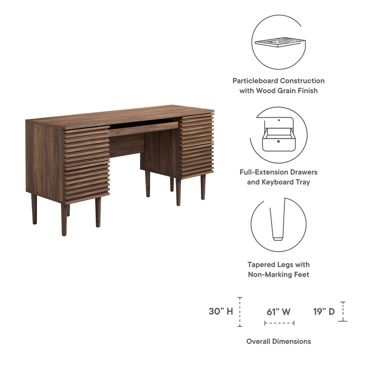 Render Office Desk - Additional View