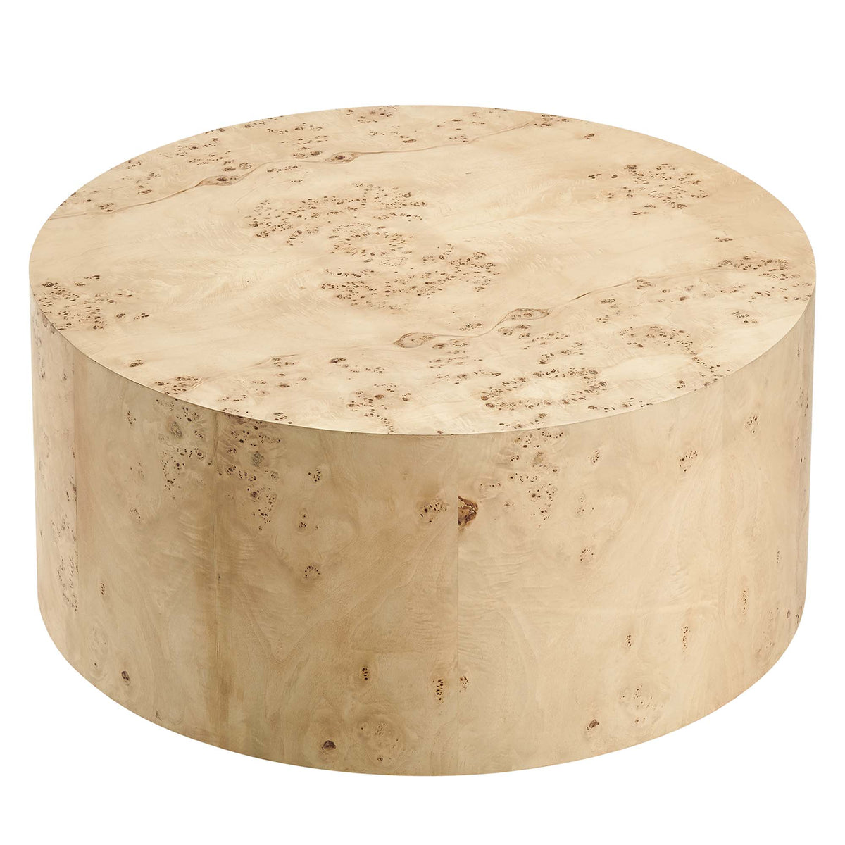 Cosmos 35" Round Burl Wood Coffee Table - Additional View