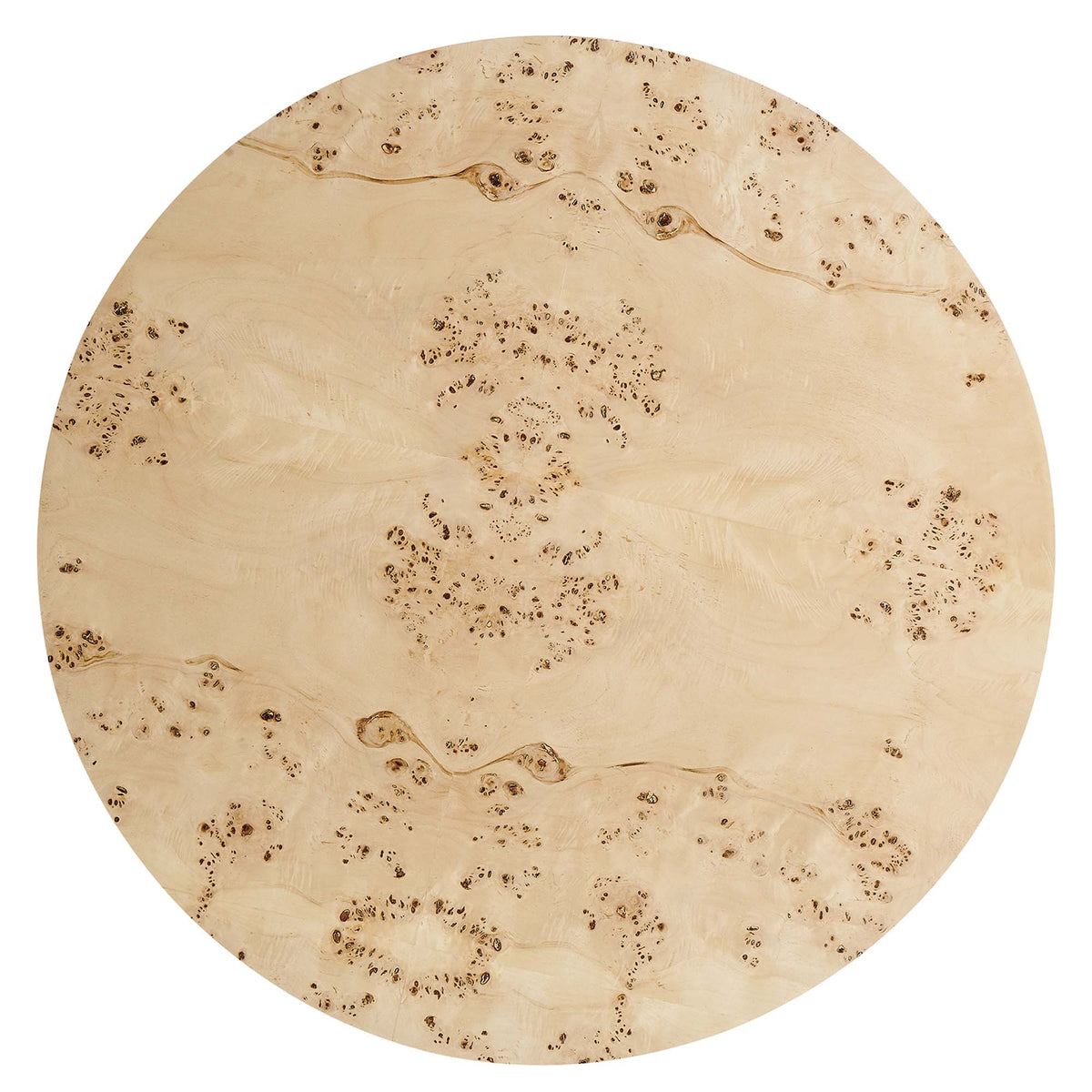 Cosmos 35" Round Burl Wood Coffee Table - Additional View