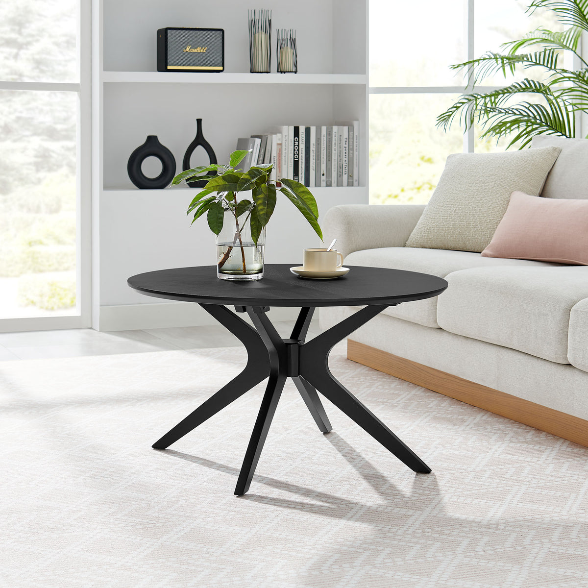 Crossroads Round Wood Coffee Table - Additional View