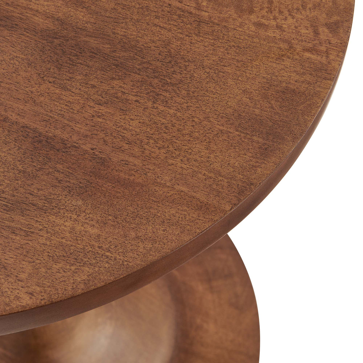 Lina Round Wood Side Table - Additional View
