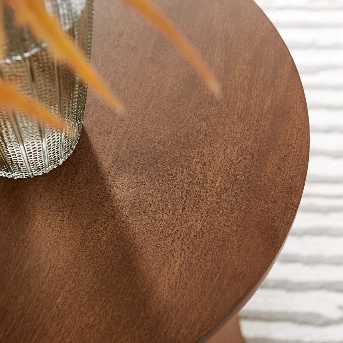 Lina Round Wood Side Table - Additional View