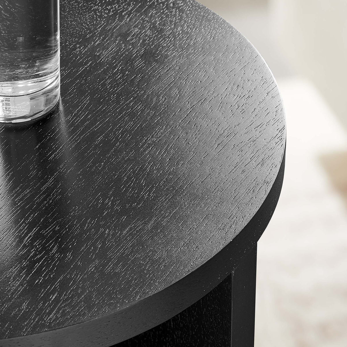 Silas Round Wood Side Table - Additional View