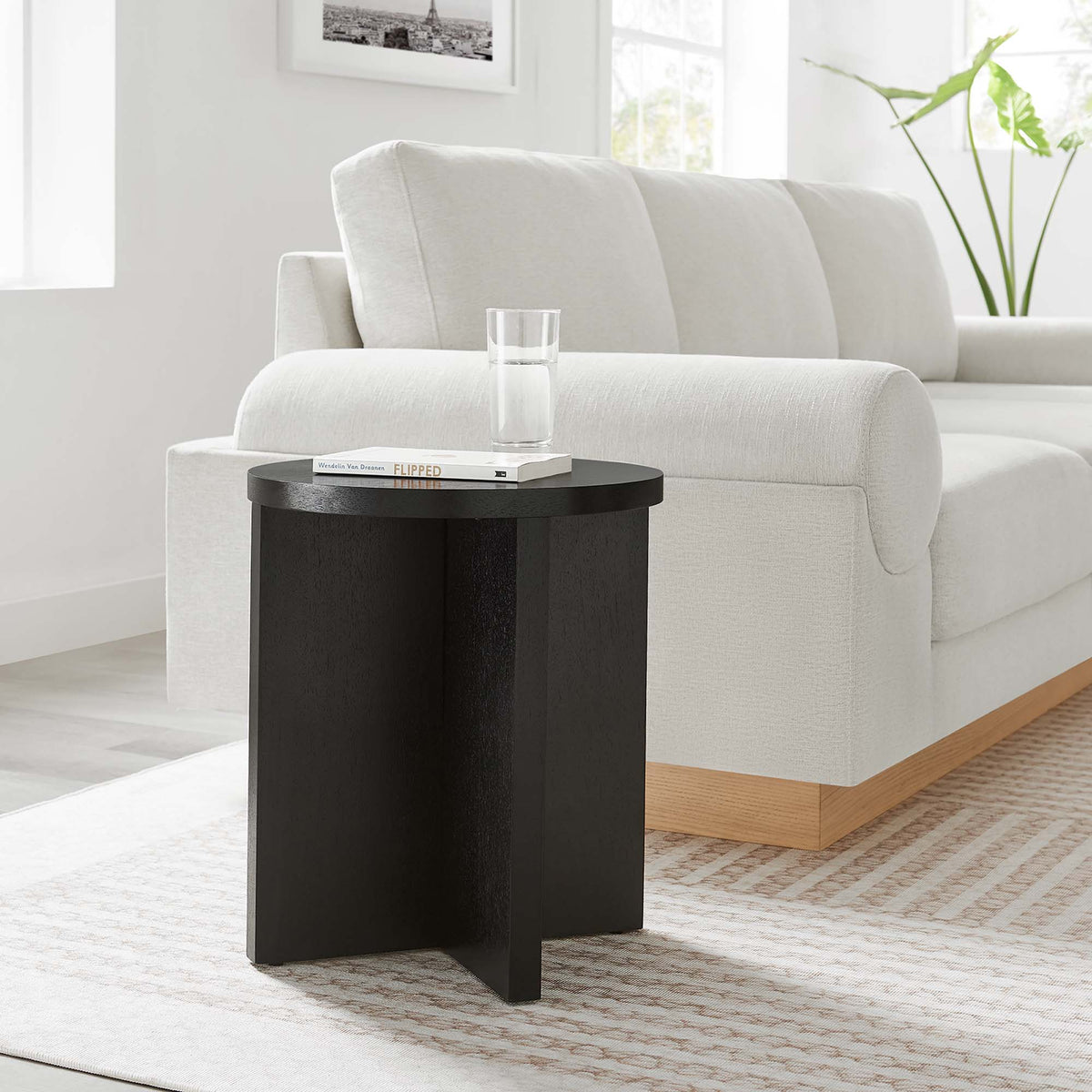 Silas Round Wood Side Table - Additional View