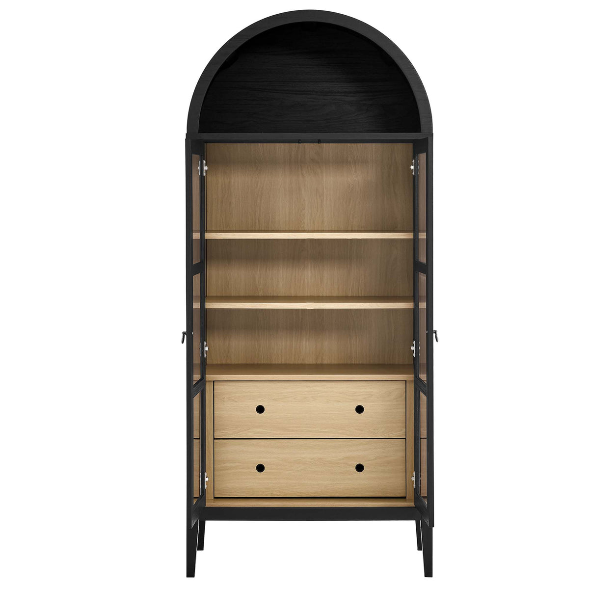 Nolan Tall Arched Storage Display Cabinet - Additional View