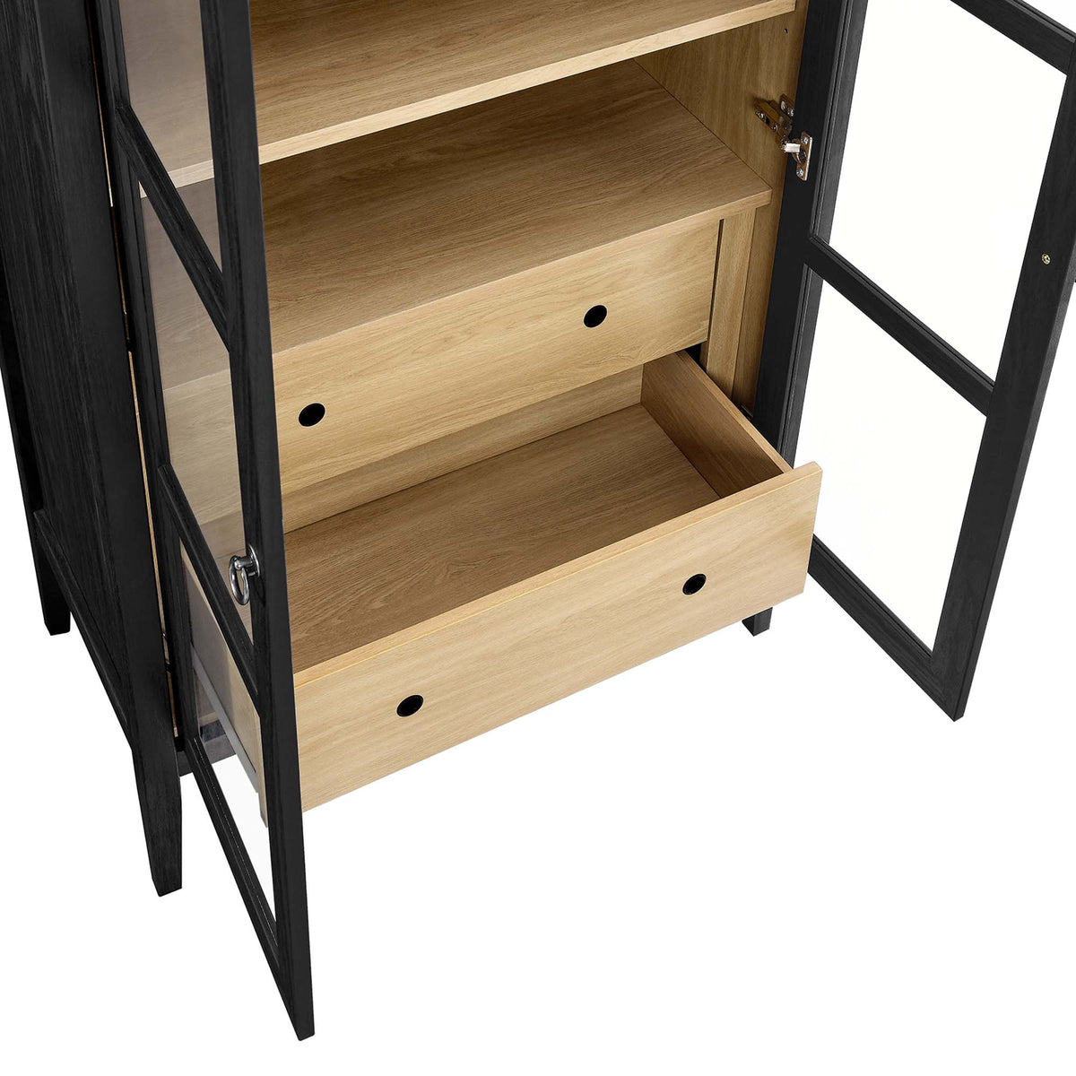 Nolan Tall Arched Storage Display Cabinet - Additional View