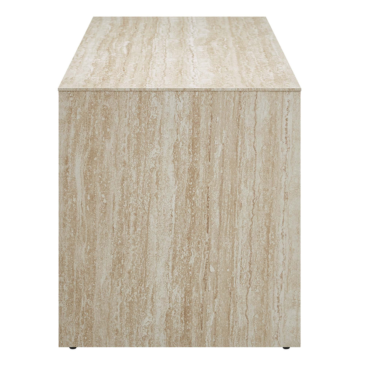 Mirella 62" Faux Travertine Long Bench - Additional View