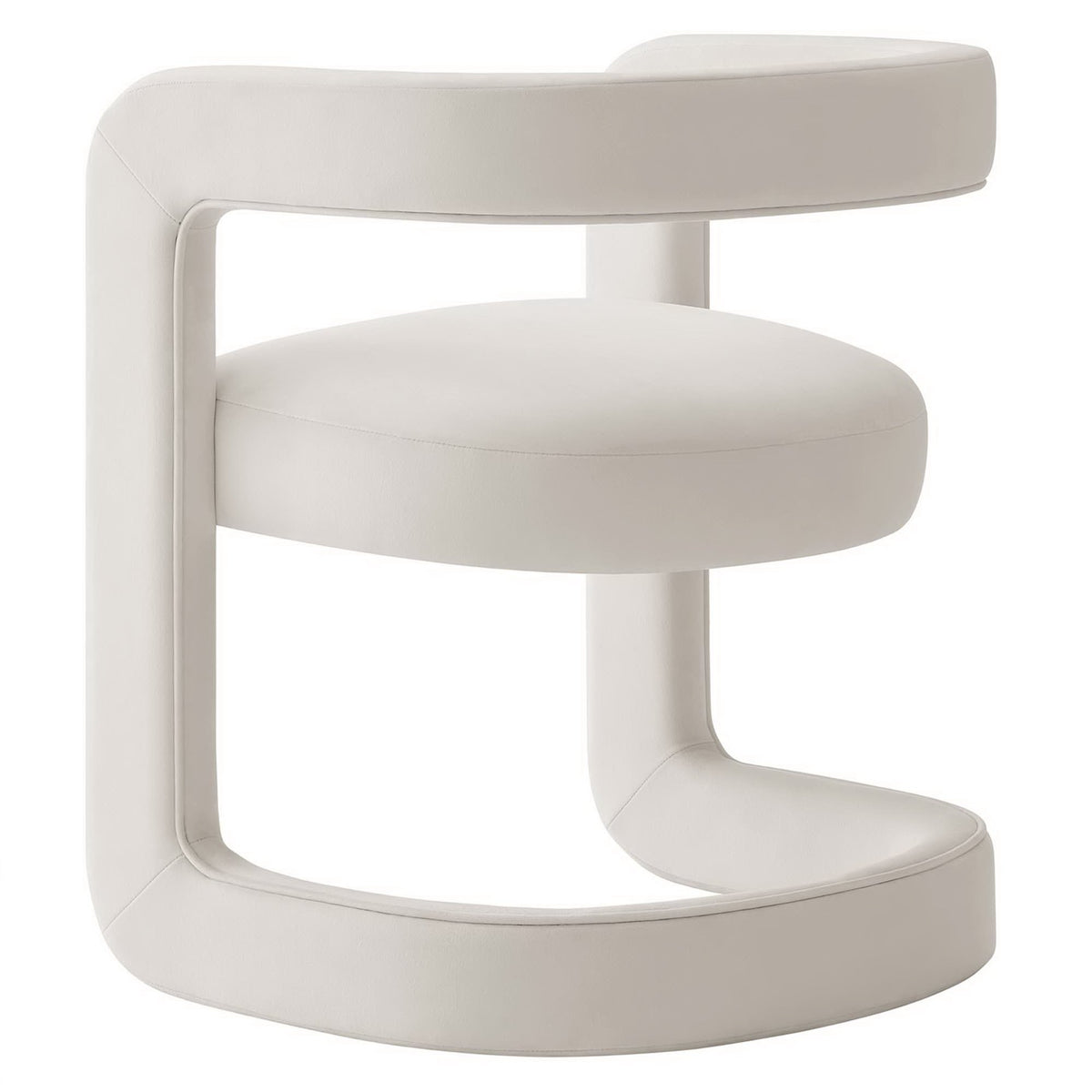 Winslow Performance Velvet Barrel Accent Chair - Additional View