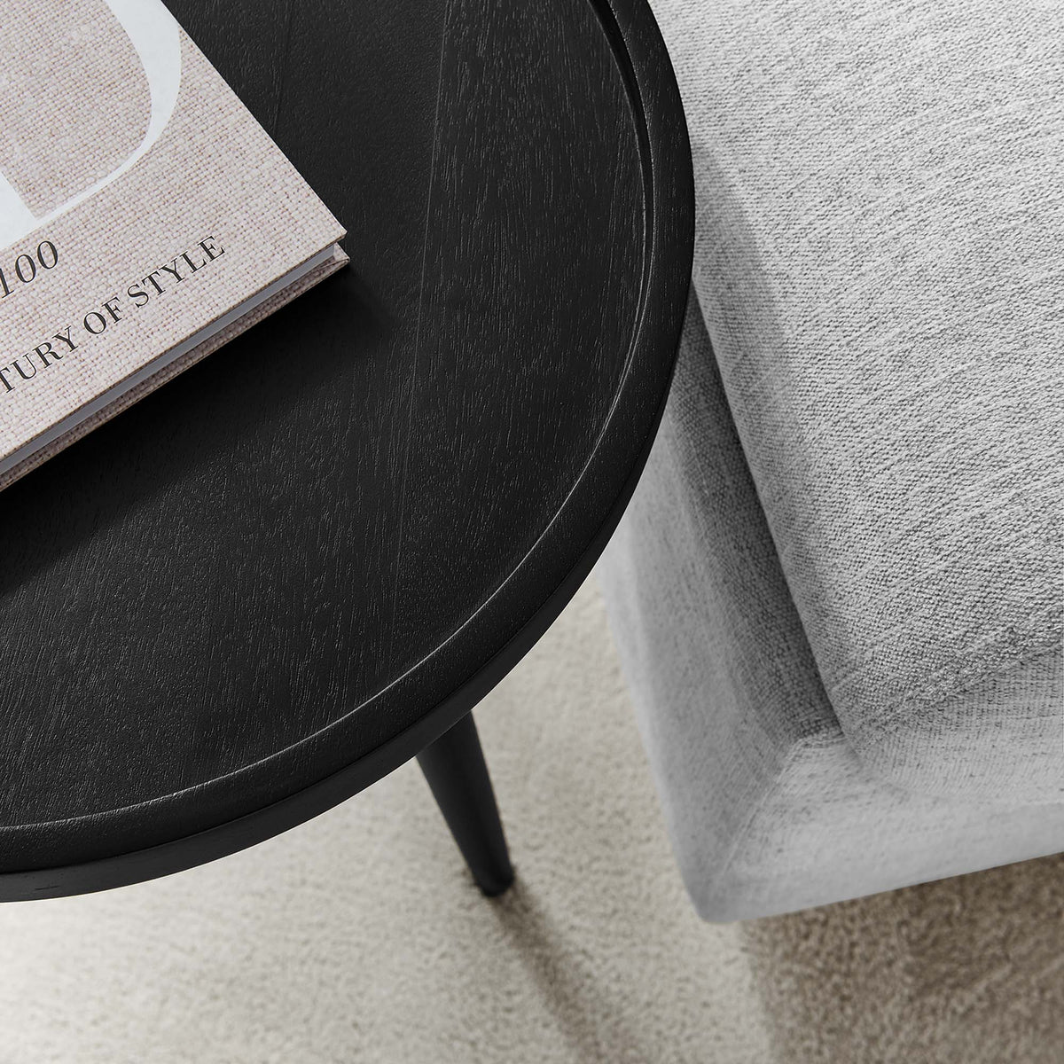Chiro Round Wood Side Table - Additional View