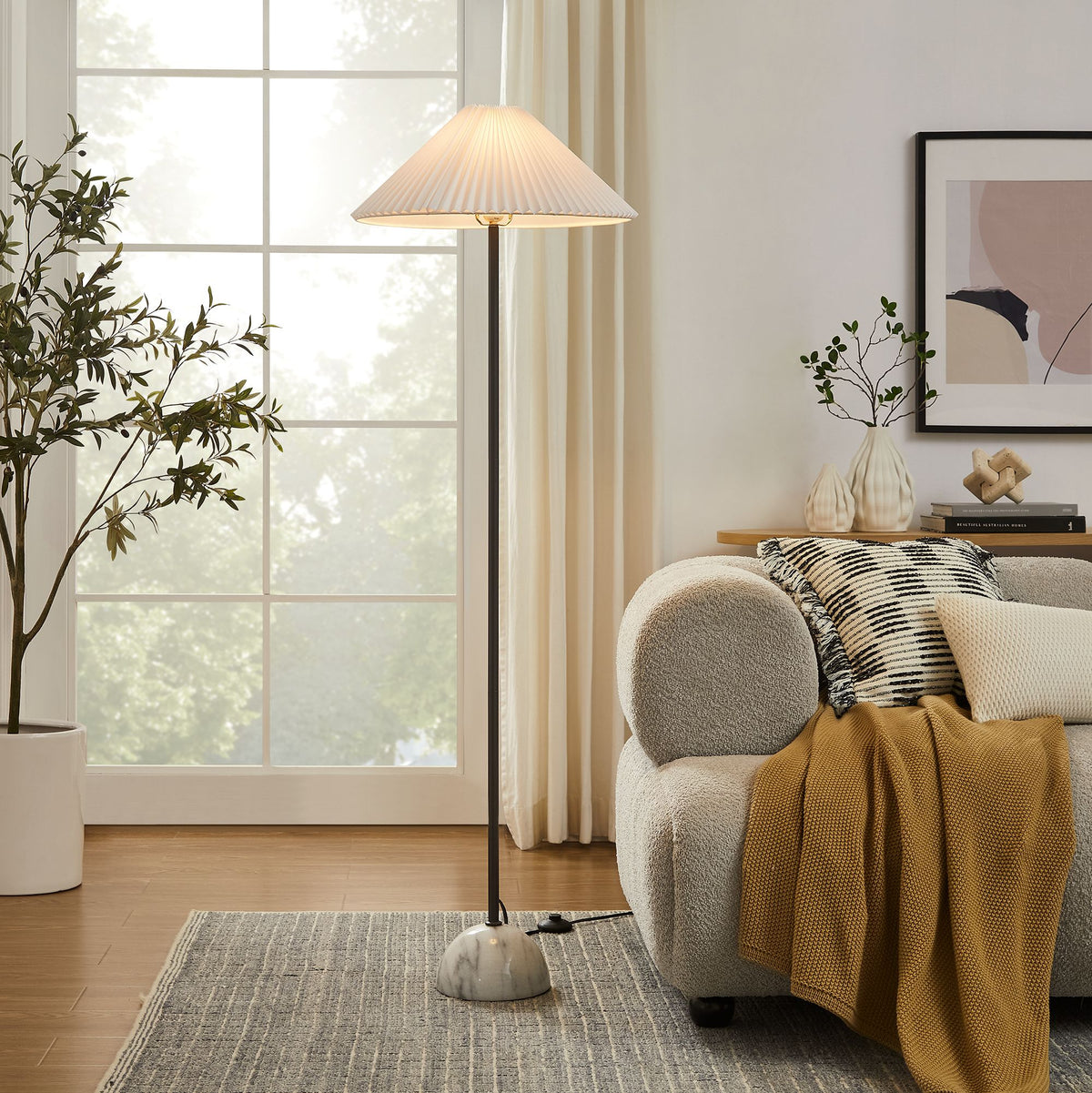 Illusion Marble Dome Floor Lamp - Additional View