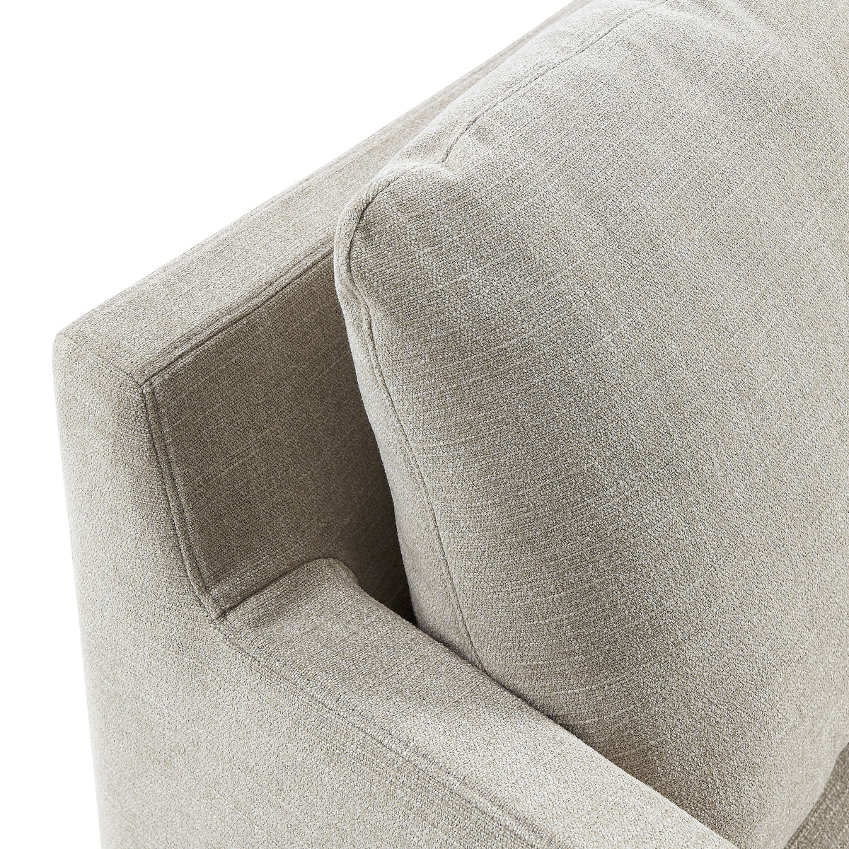 Serene Fabric Slipcovered Swivel Armchair - Additional View