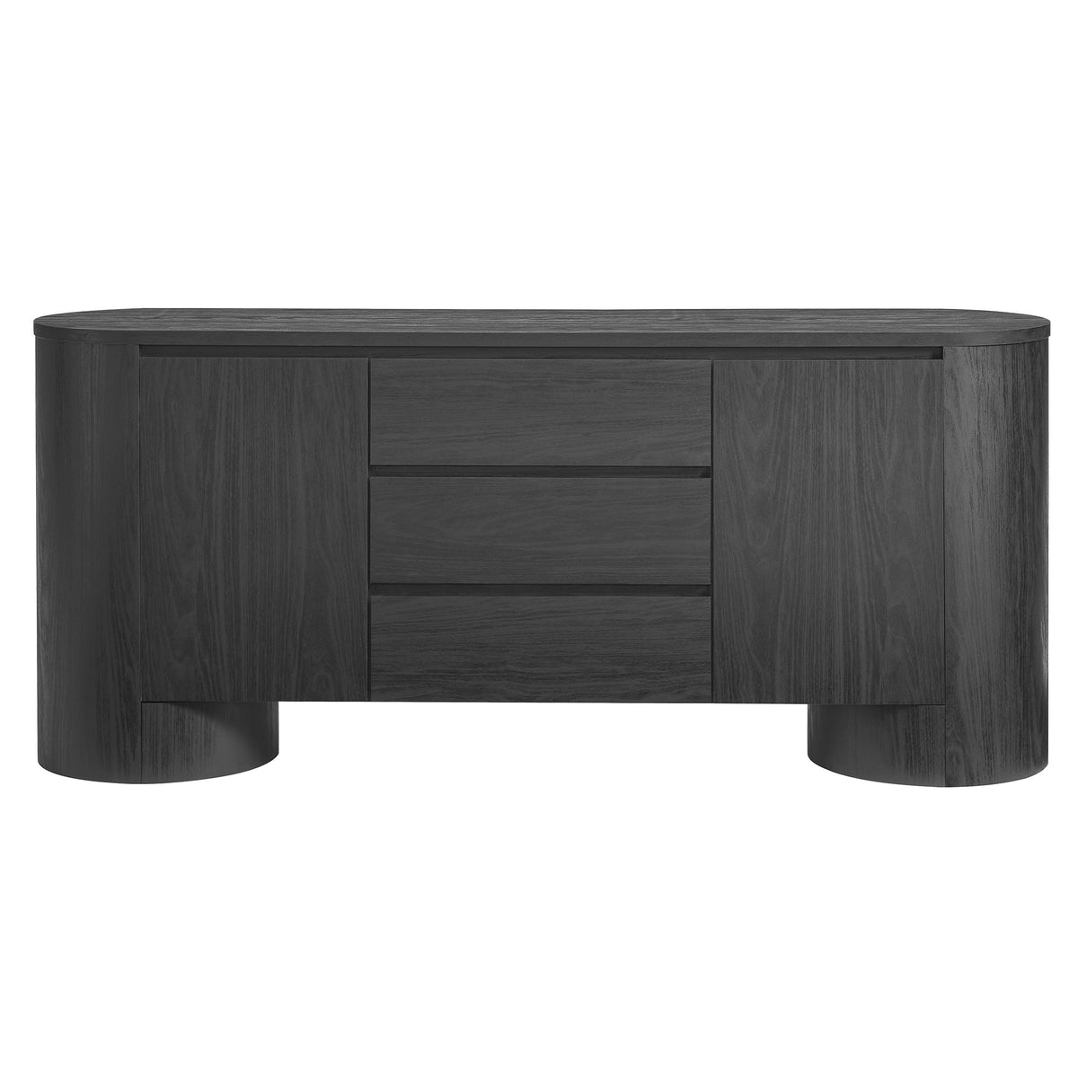 Duval 71" Rounded Sideboard Storage Cabinet - Additional View
