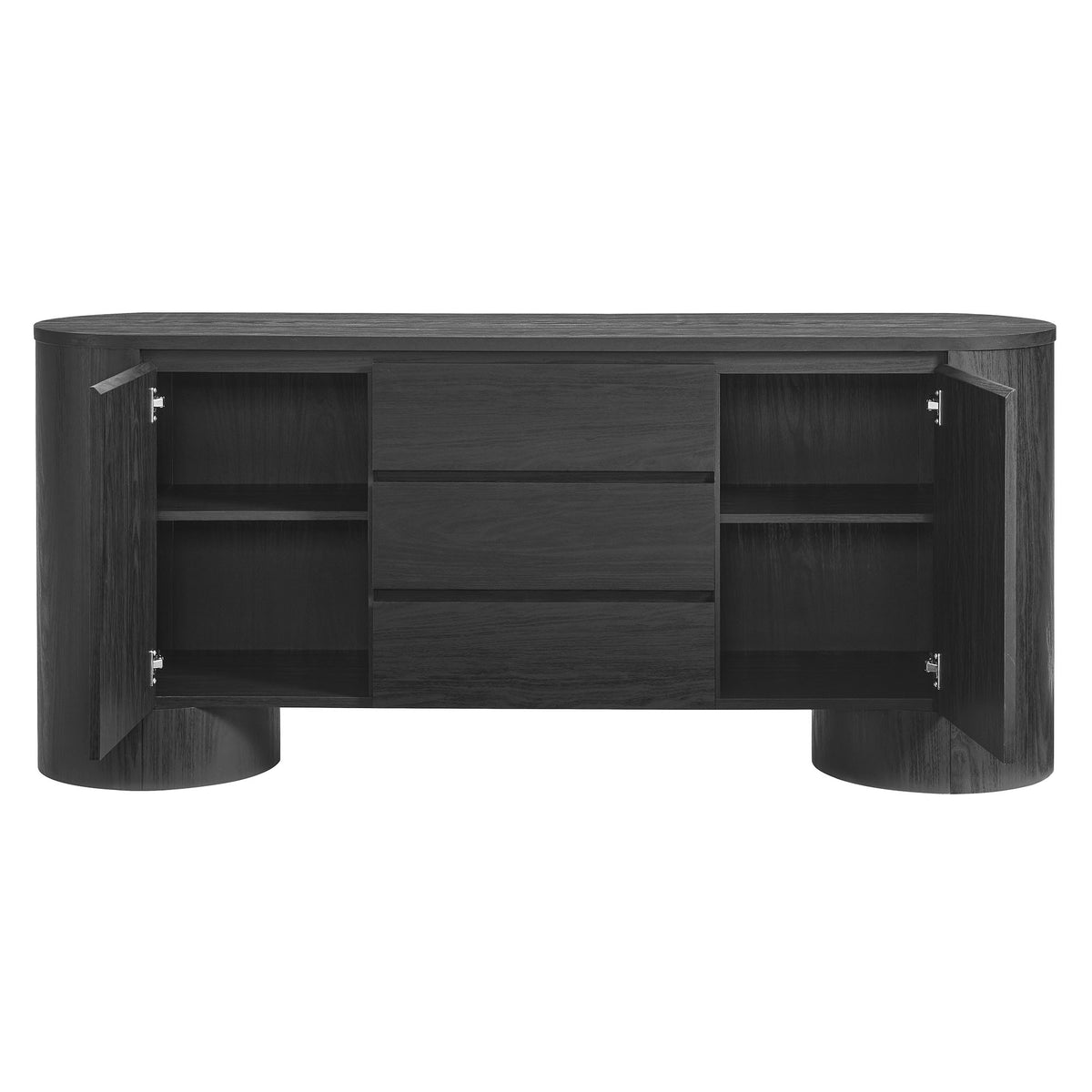 Duval 71" Rounded Sideboard Storage Cabinet - Additional View