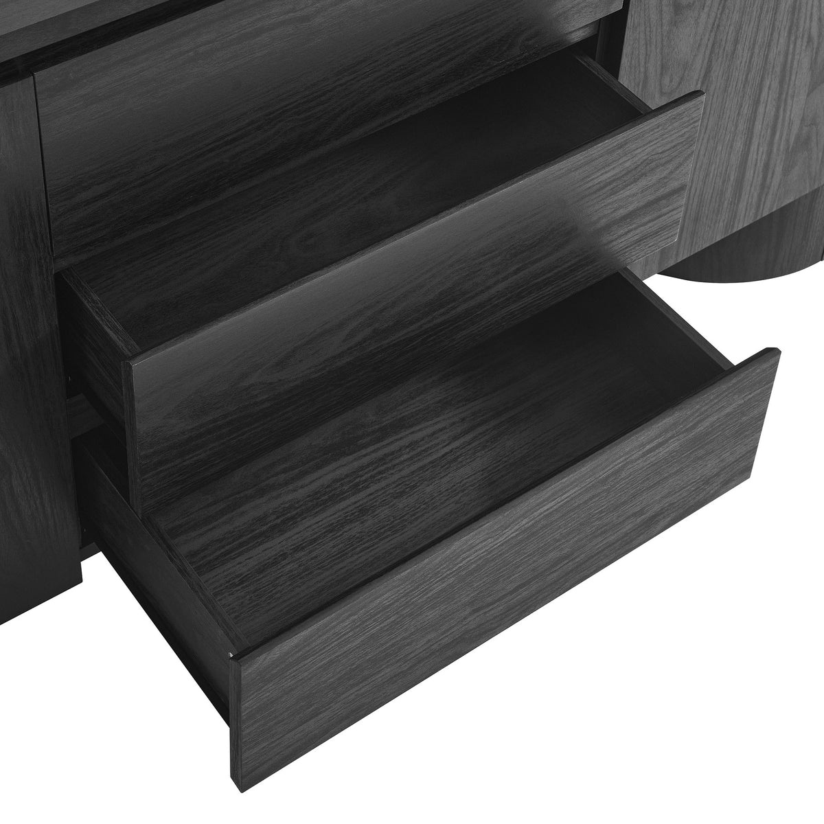 Duval 71" Rounded Sideboard Storage Cabinet - Additional View