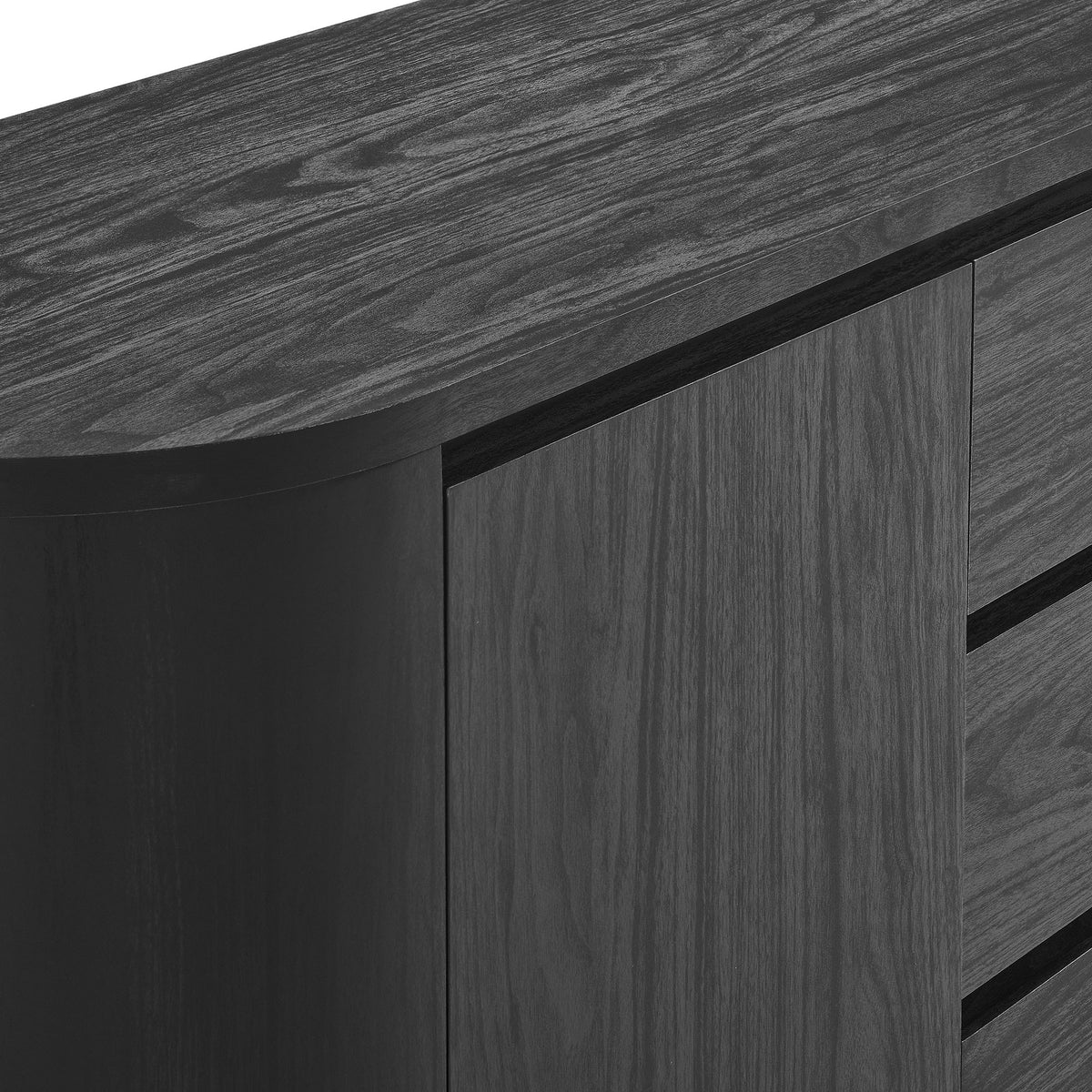 Duval 71" Rounded Sideboard Storage Cabinet - Additional View