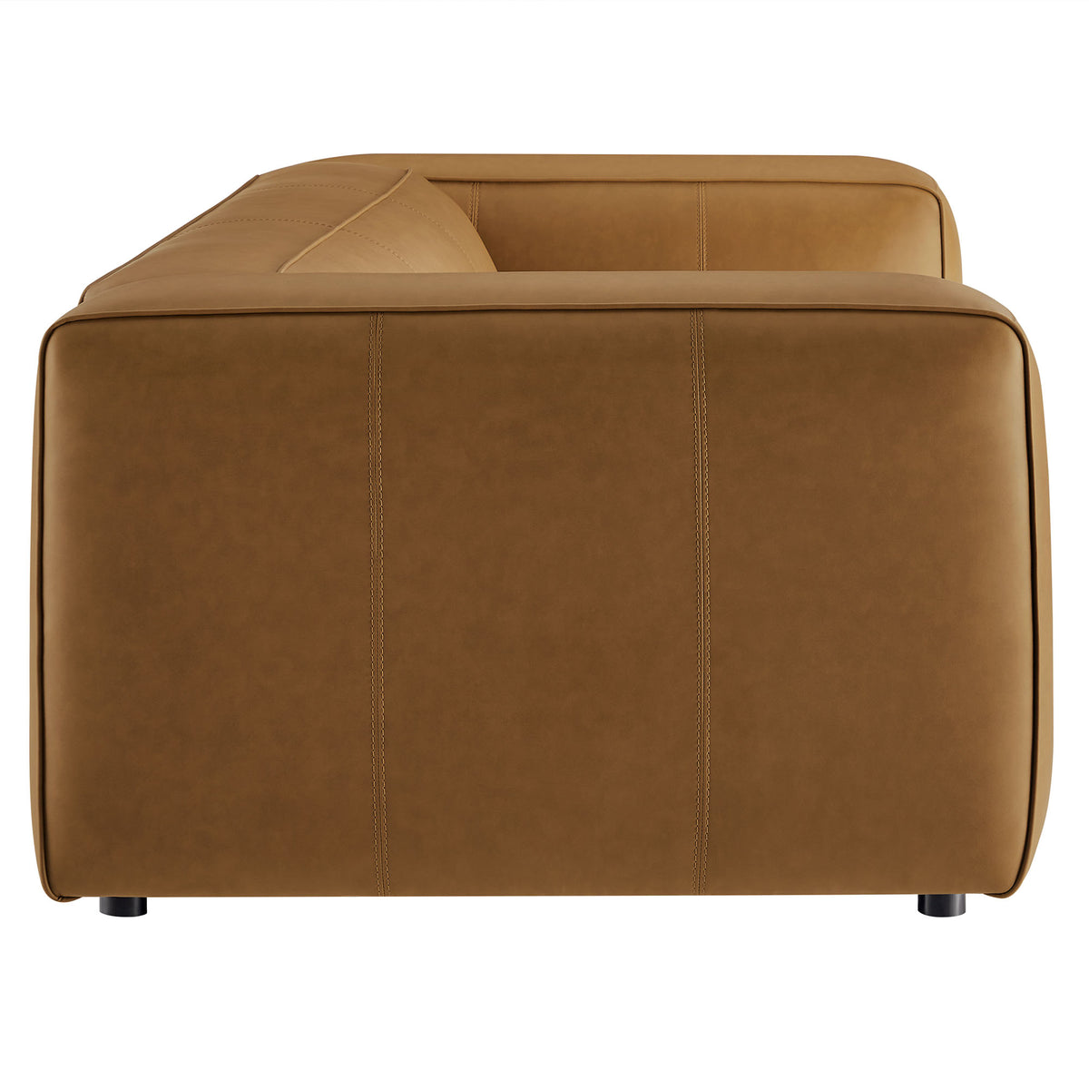 Auren Upholstered Vegan Leather Sofa - Additional View
