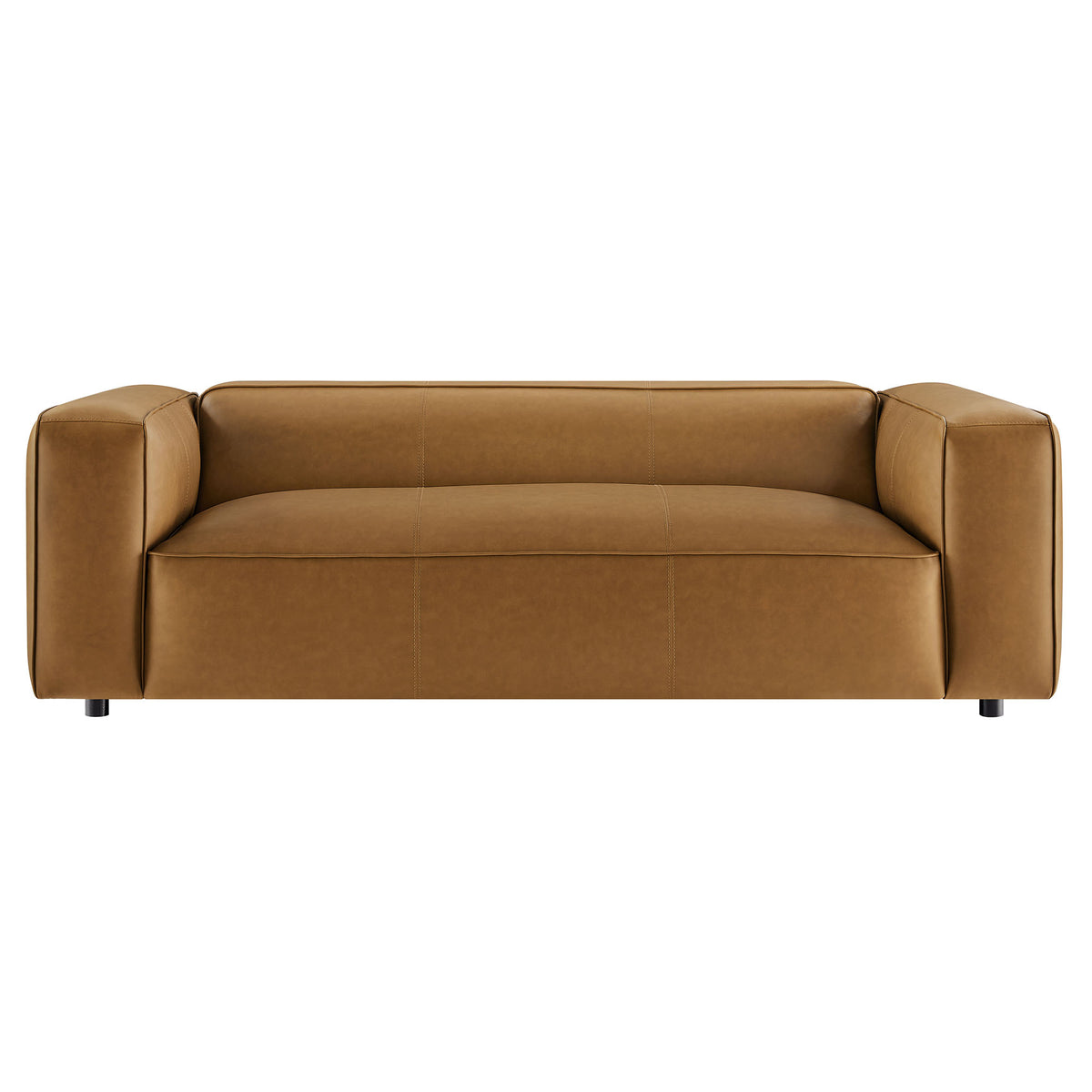 Auren Upholstered Vegan Leather Sofa - Additional View