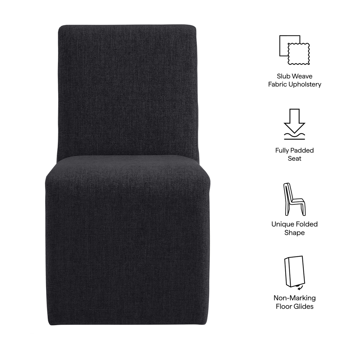 Emory Fabric Upholstered Dining Side Chair - Additional View