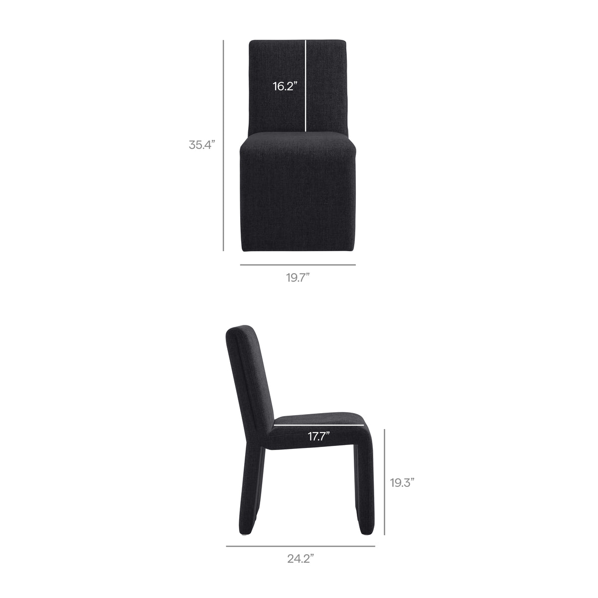 Emory Fabric Upholstered Dining Side Chair - Additional View