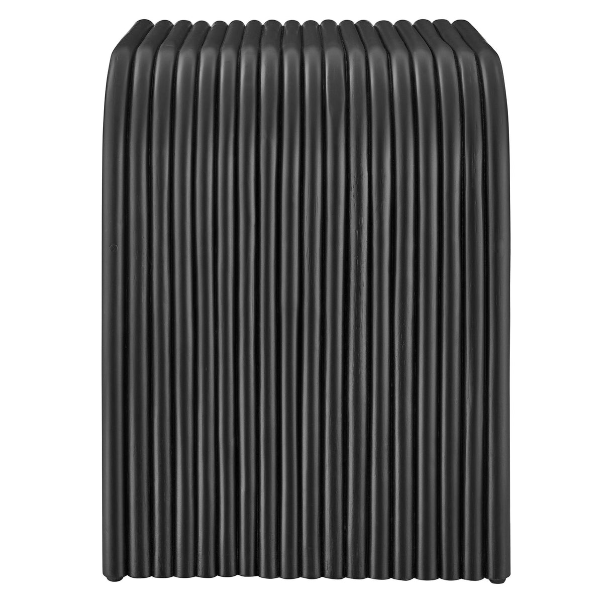 Eve Curved Natural Rattan Side Table - Additional View