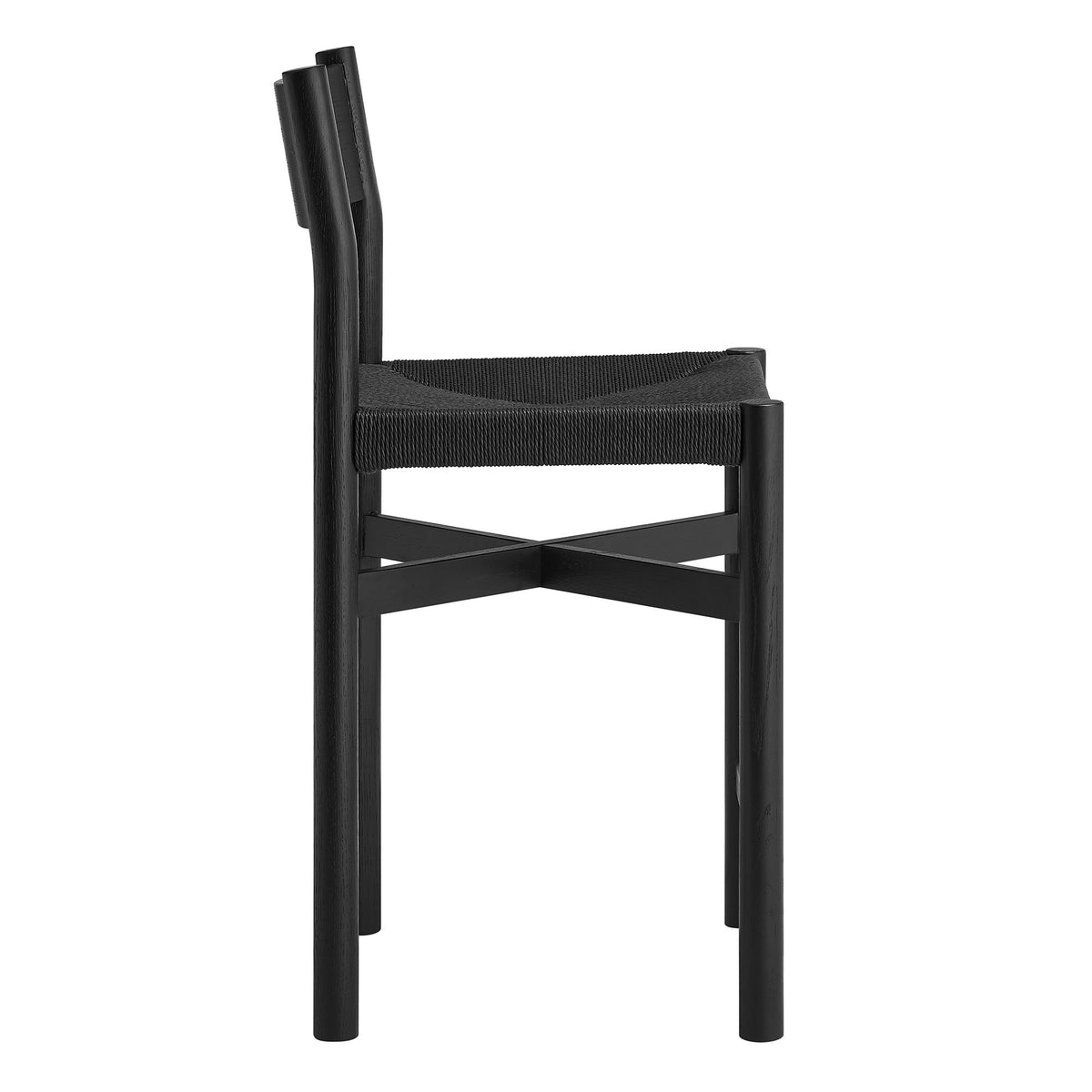 Alvia Oak Wood Counter Stools With Woven Seats Set of 2 - Additional View