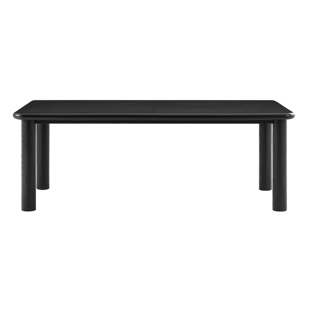 Alvia 86"-105" Extendable Rectangular Oak Wood Dining Table - Additional View