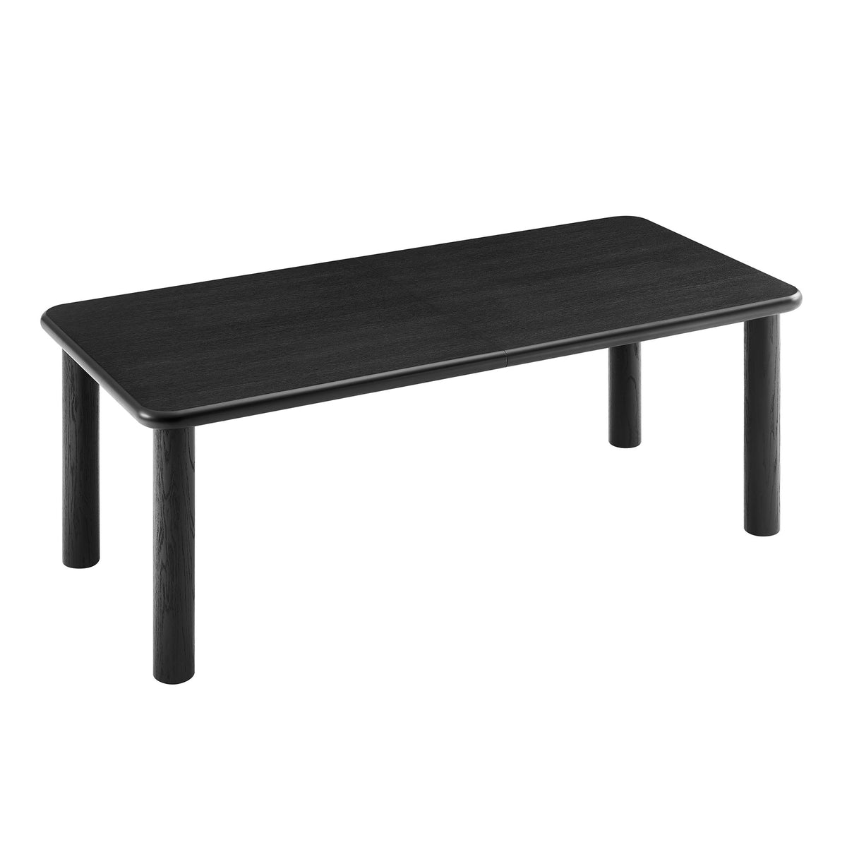 Alvia 86"-105" Extendable Rectangular Oak Wood Dining Table - Additional View
