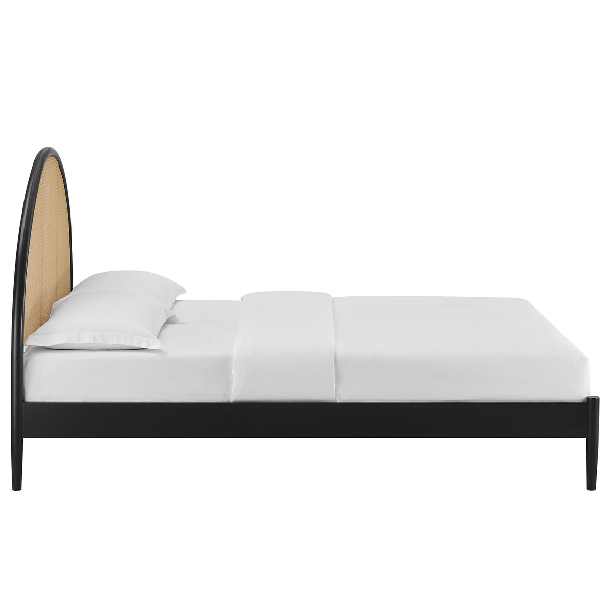 Odette Queen Arched Rattan Cane Platform Bed - Additional View