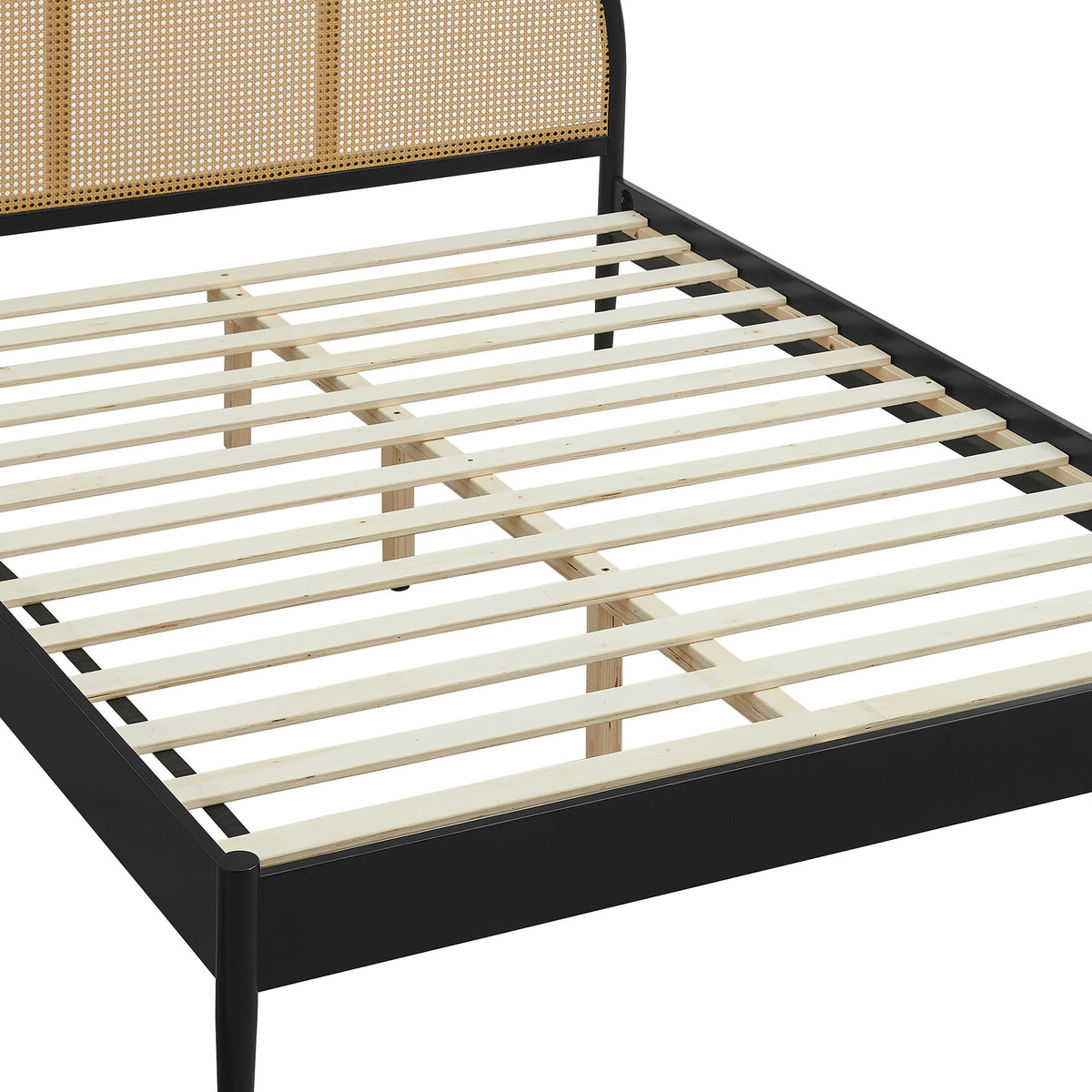 Odette Queen Arched Rattan Cane Platform Bed - Additional View