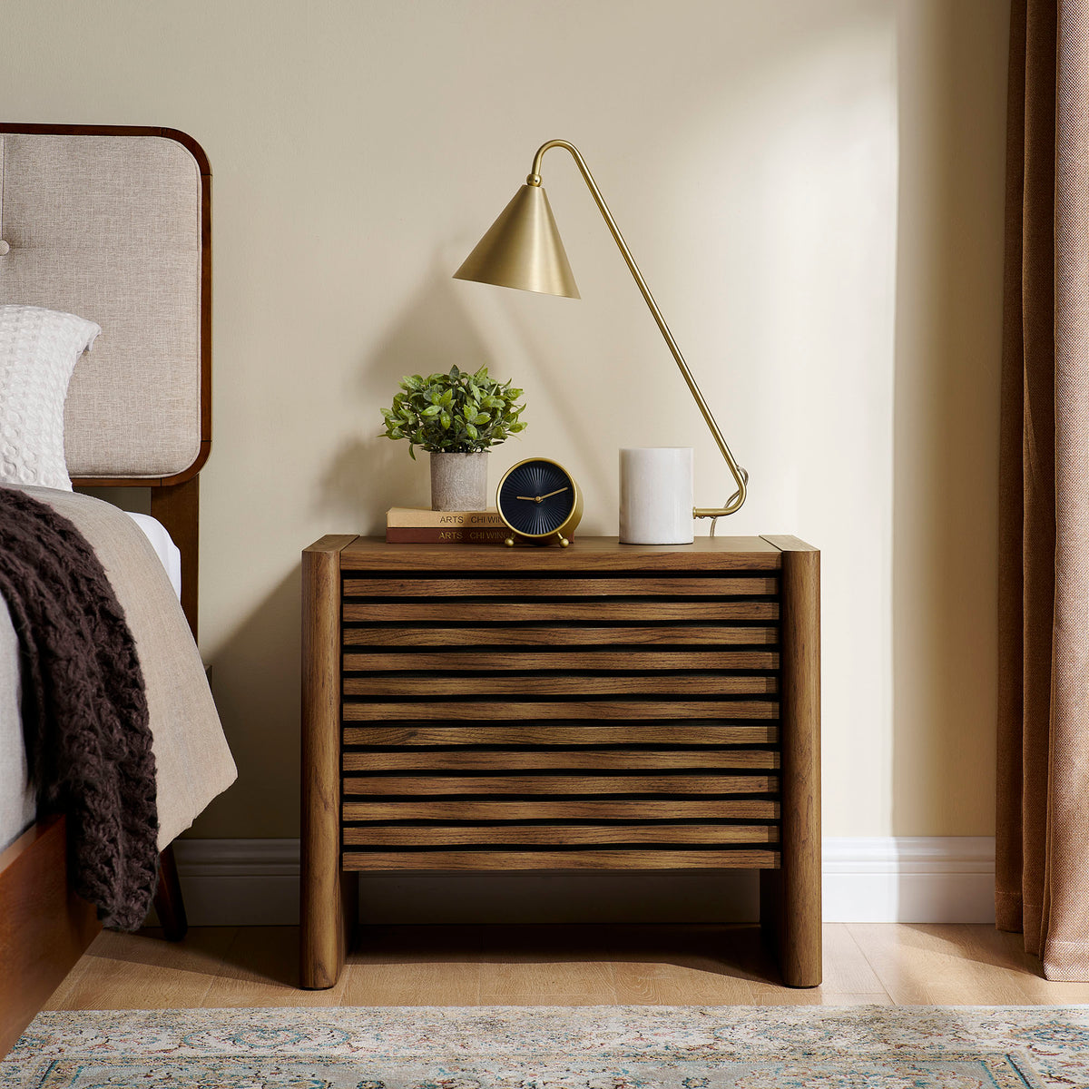 Emric Wave Nightstand - Additional View